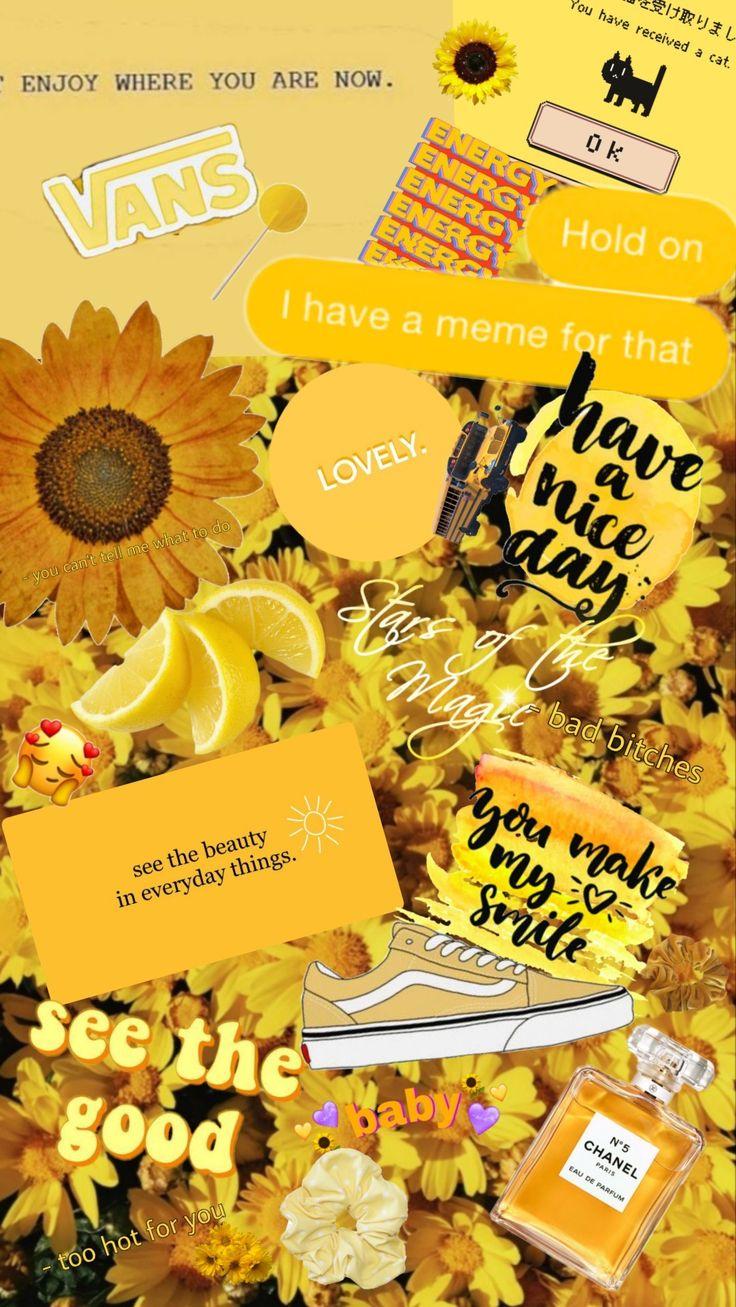 736x1307 yellowthings#tumblr#vans#yellow#aestethic#