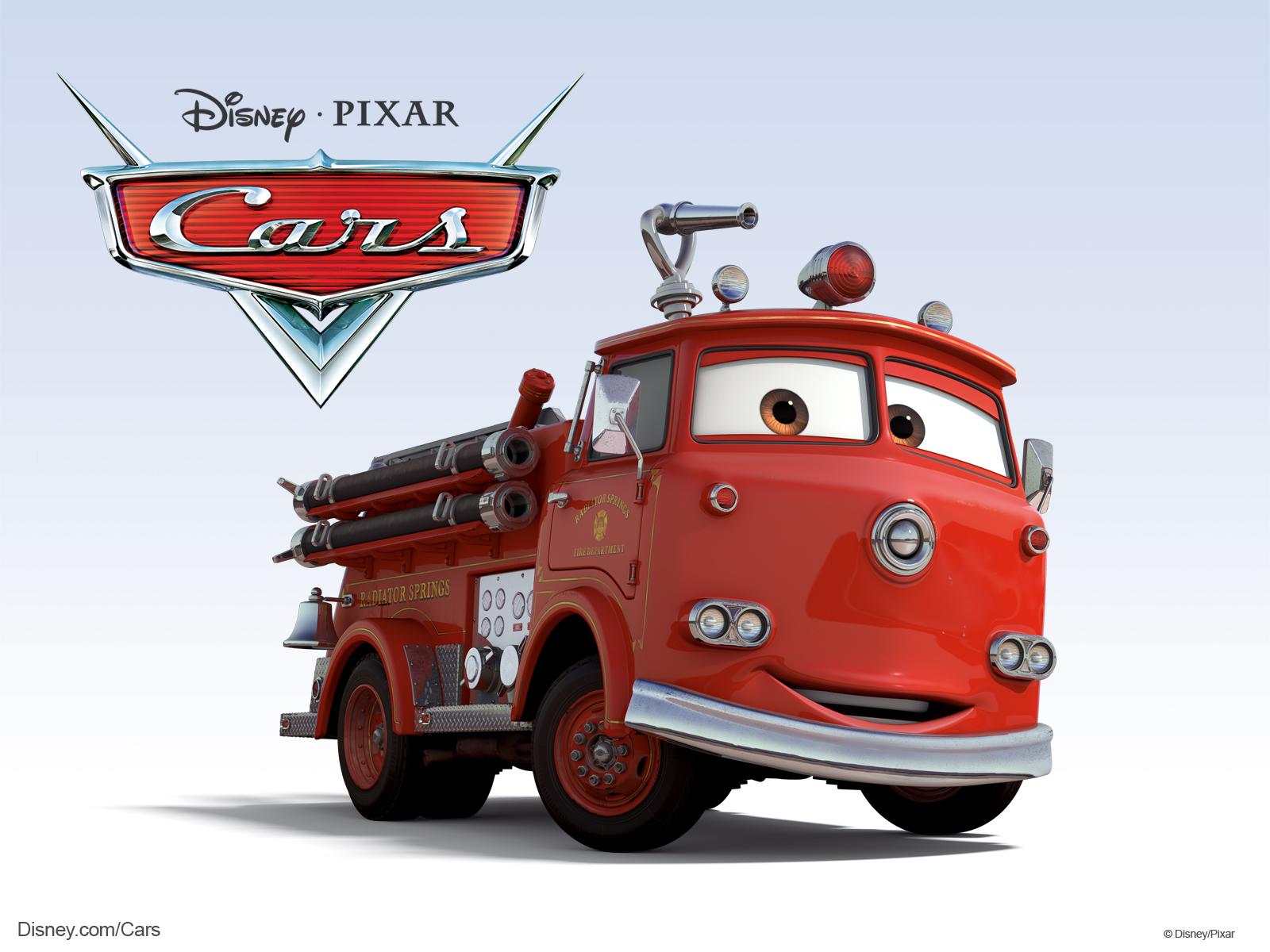 1600x1200 Red The Fire Engine Truck From Disney Pixar Cars Movie Desktop Wallpaper