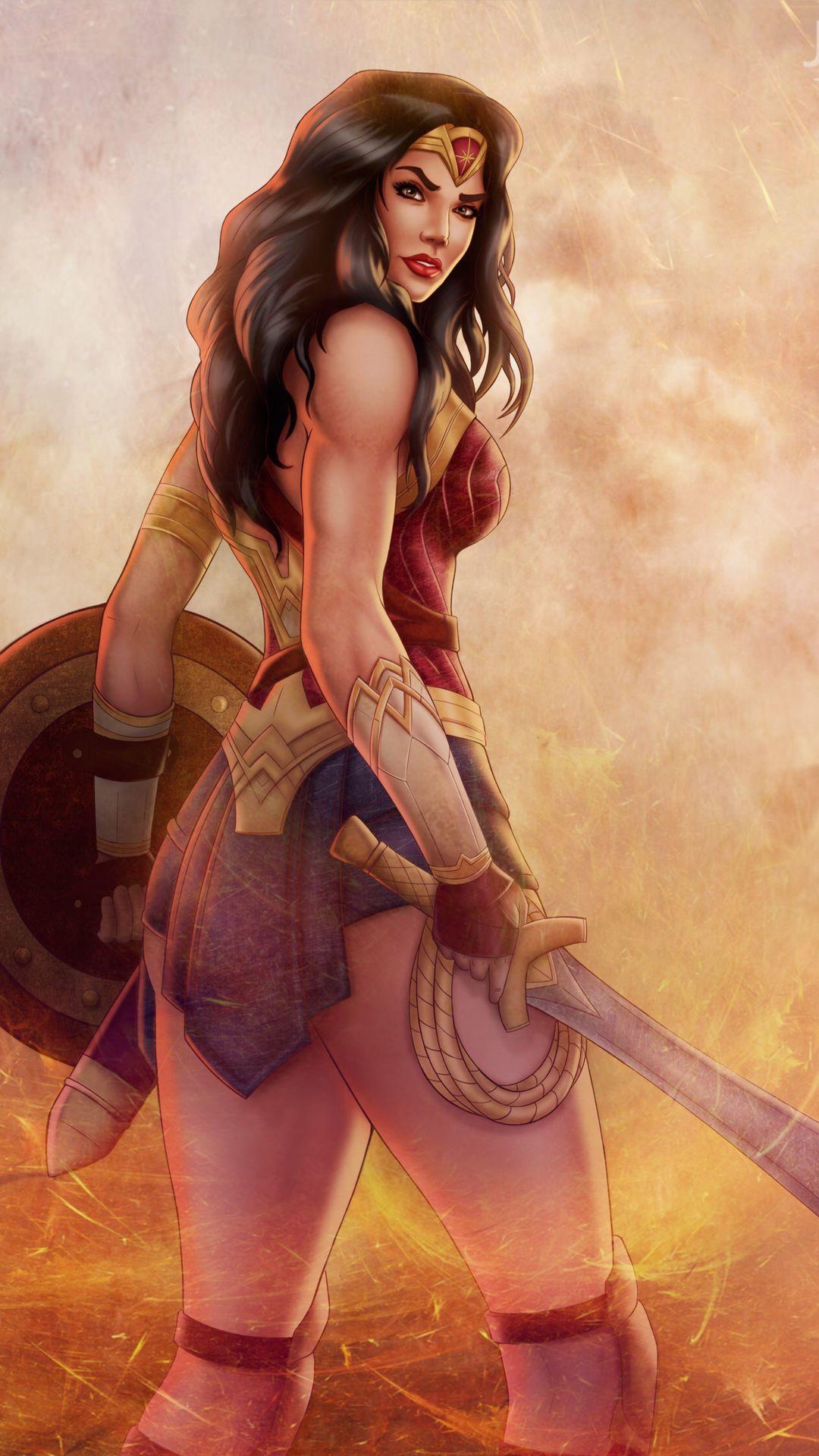 1080x1920 Wonder Woman HD Wallpaper for Android