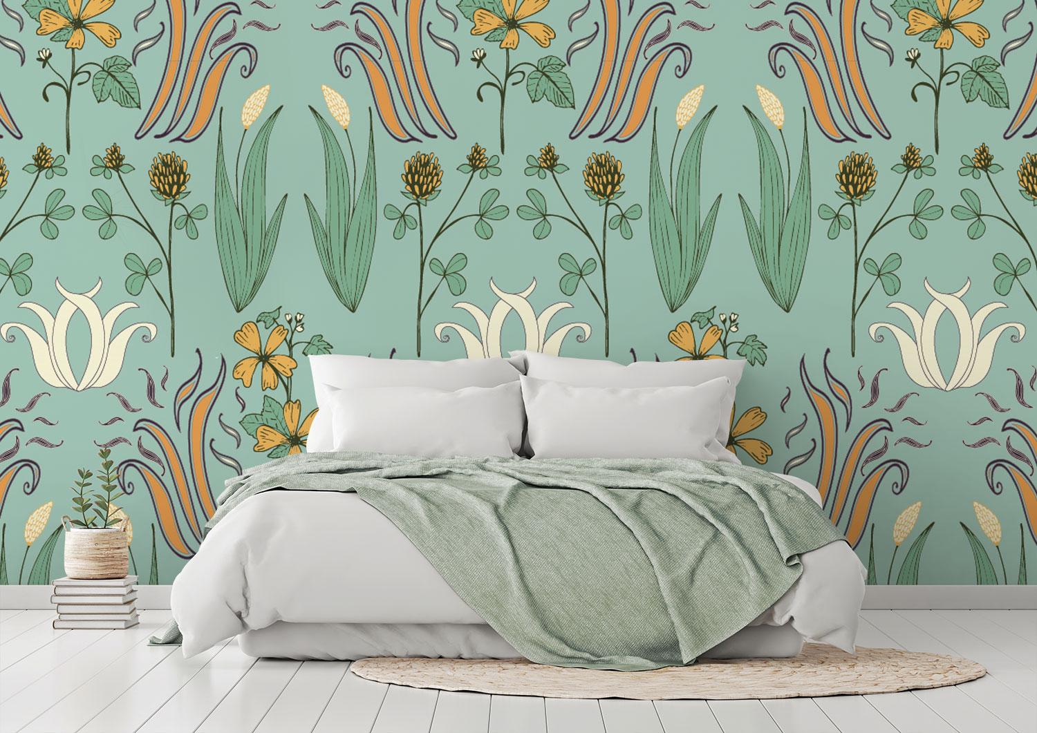 1500x1061 How to wallpaper a statement wall