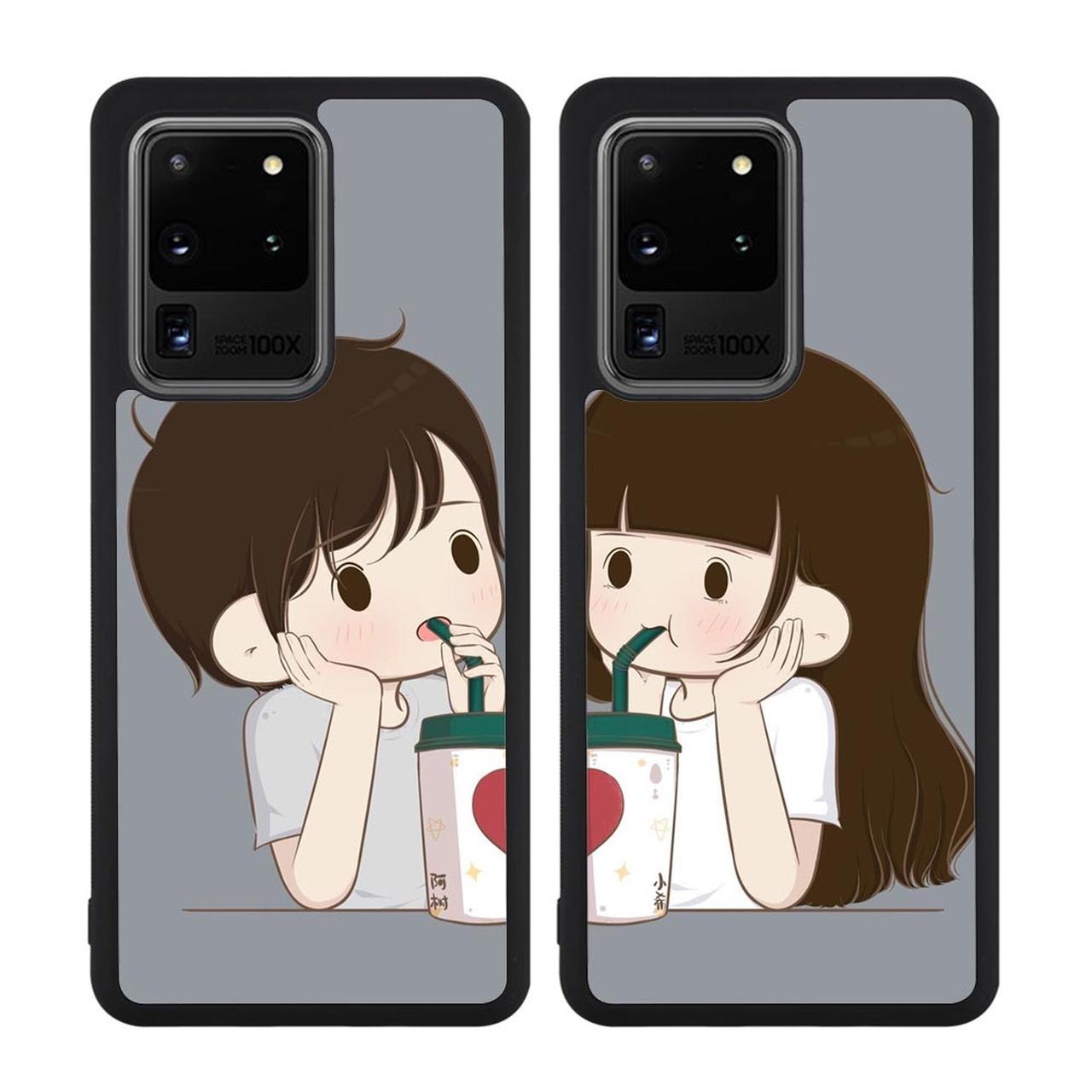 1280x1280 Cute Couple Wallpaper XX0013 Samsung Galaxy S20 Ultra Gift Valentine Couple Case