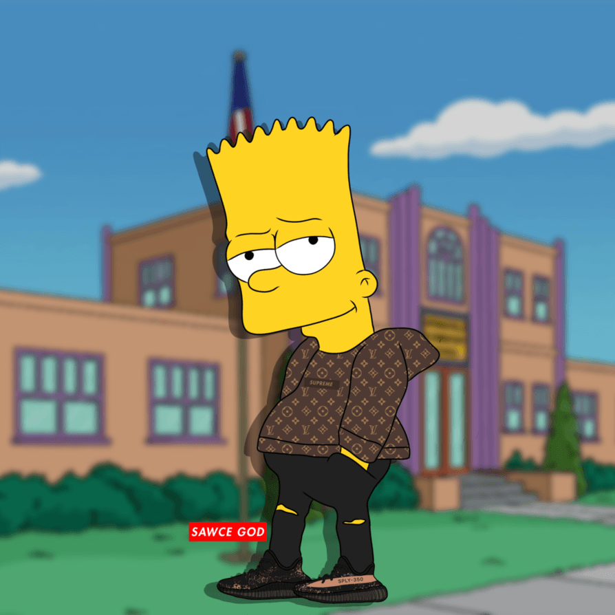 894x894 Easiest Hypebeast Bart iPhone Wallpaper {Russian 1000 Words}