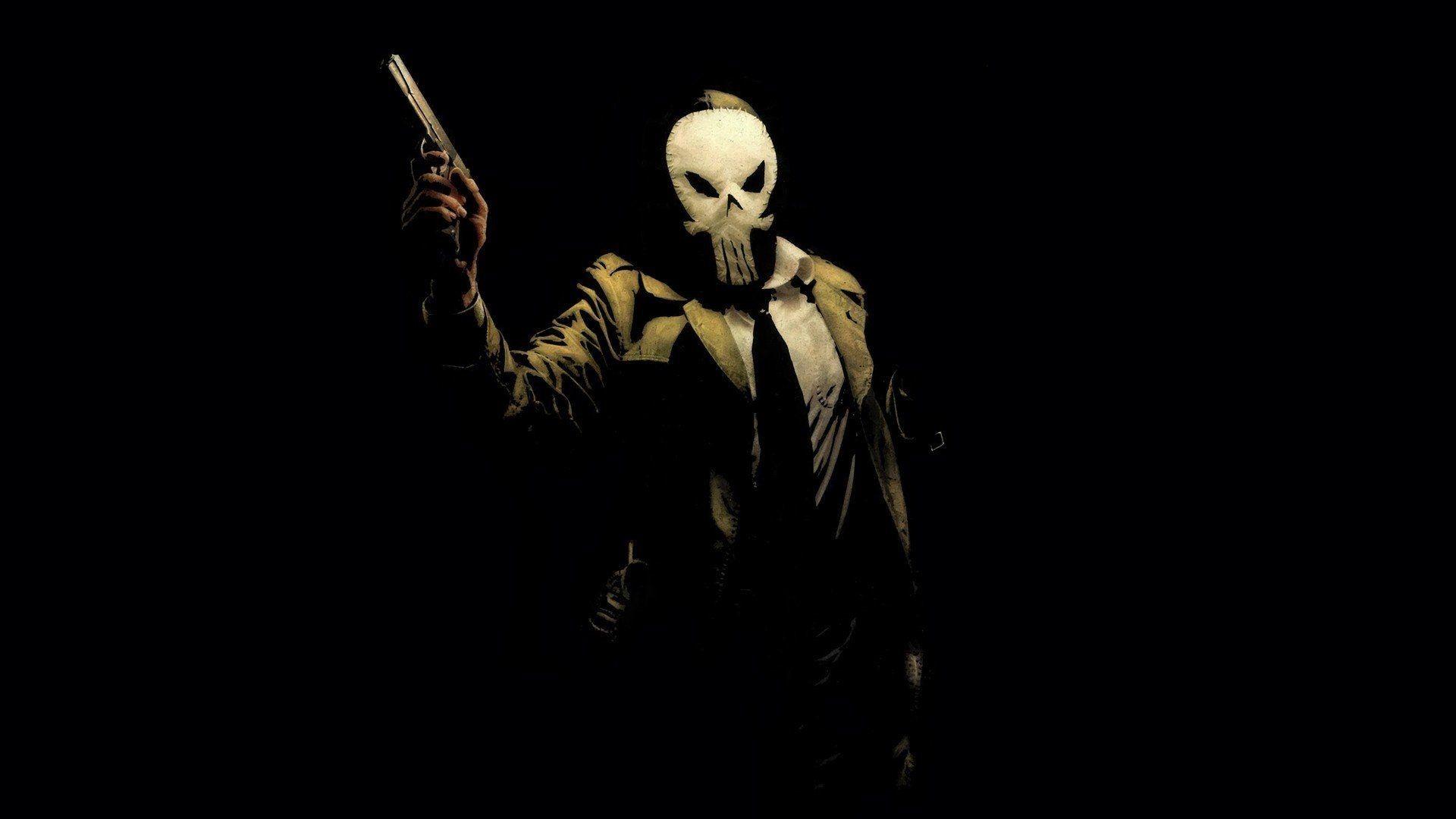 1920x1080 The Punisher Skull Wallpaper background picture