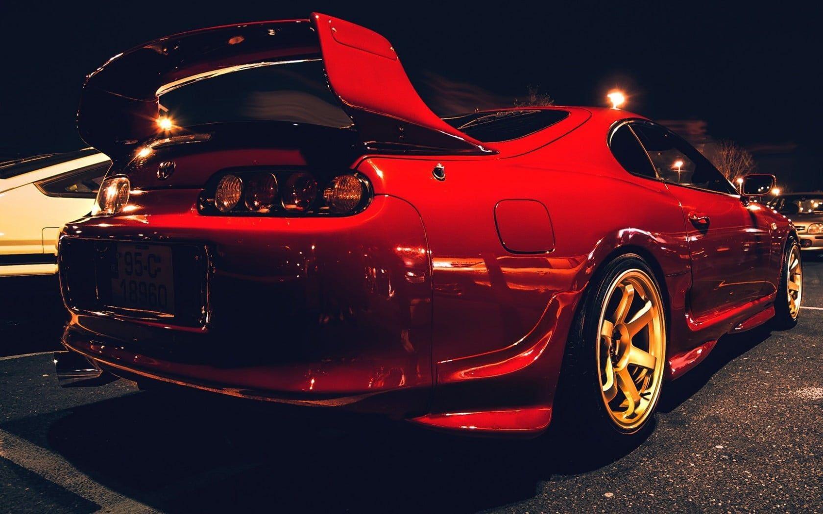 1680x1050 red sedan Toyota Supra #Supra red cars #Toyota #car P #wallpaper #hdwallpaper #desktop. Toyota supra mk Toyota supra, Red car