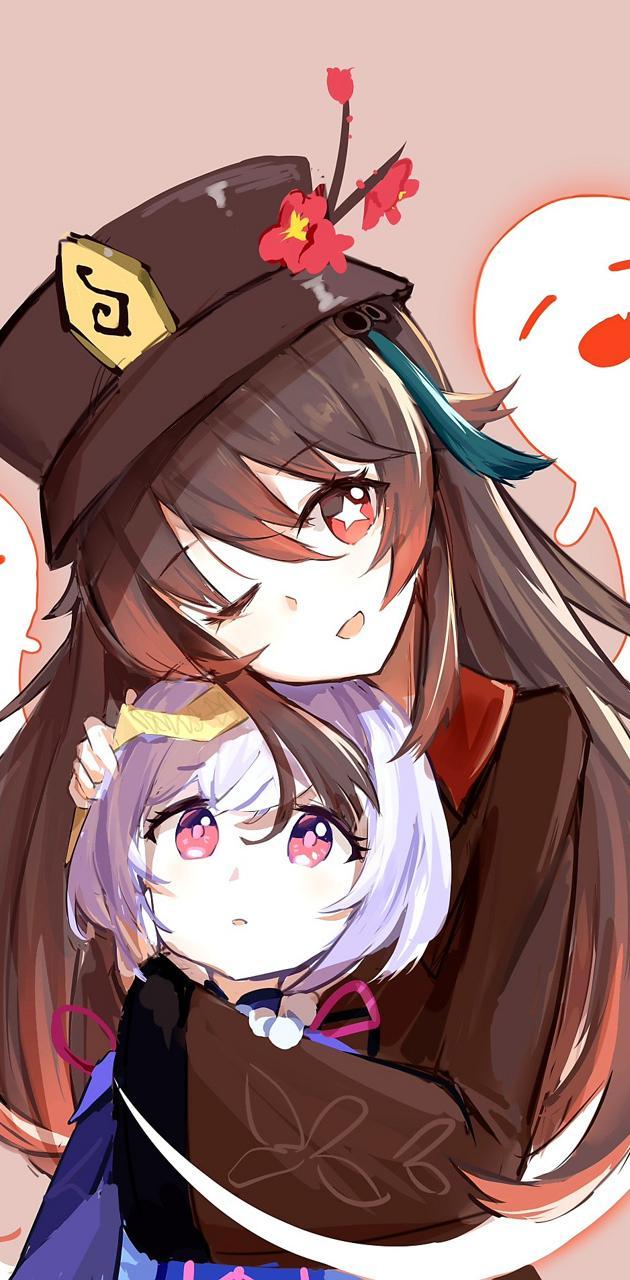 630x1280 Hu tao genshin wallpaper