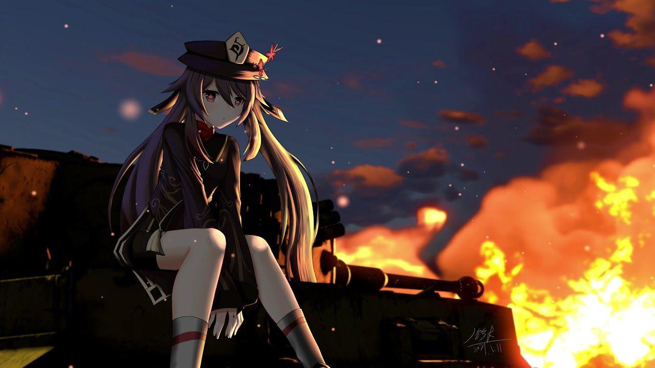 1280x720 Genshin Impact Hu Tao Wallpaper