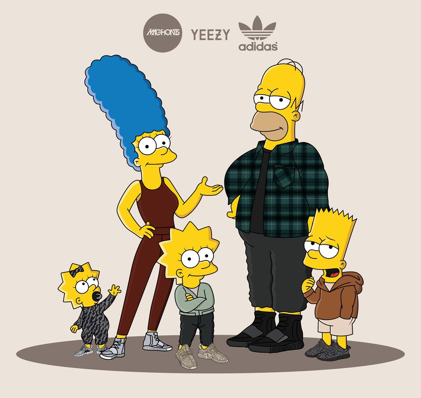 1400x1324 The Simpsons x Yeezy Season 2 x machonis