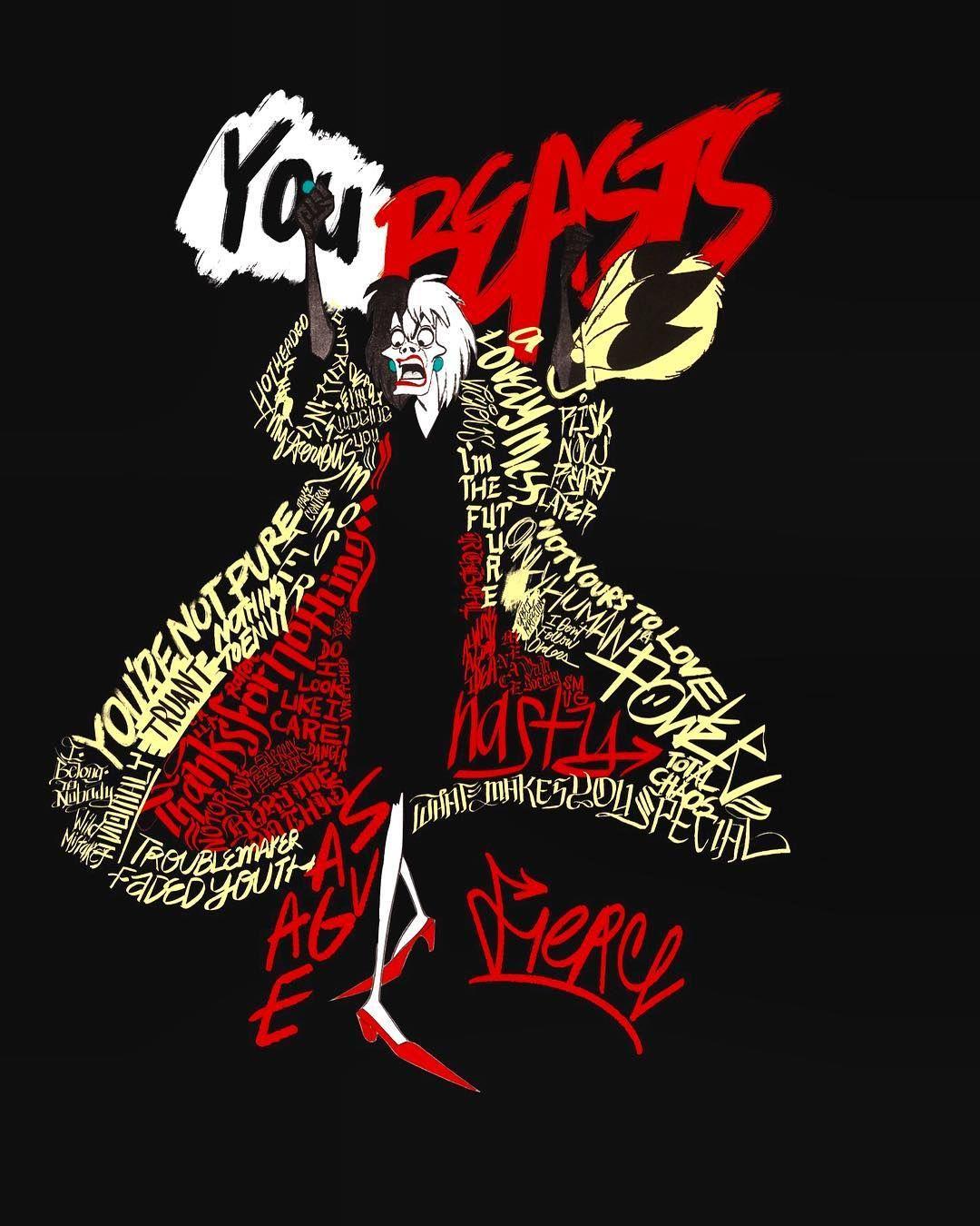 1080x1350 Cruella DeVille. Cruella de vil, Disney villains, Cruella