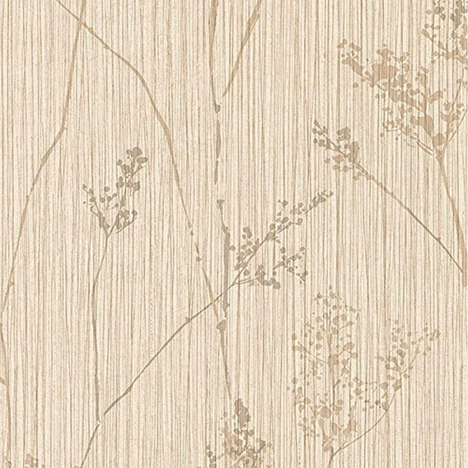1500x1500 Norwall NWTE29371 Berwyn Vinyl Reeds Textured Wallpaper, Cream, Beige, Grey