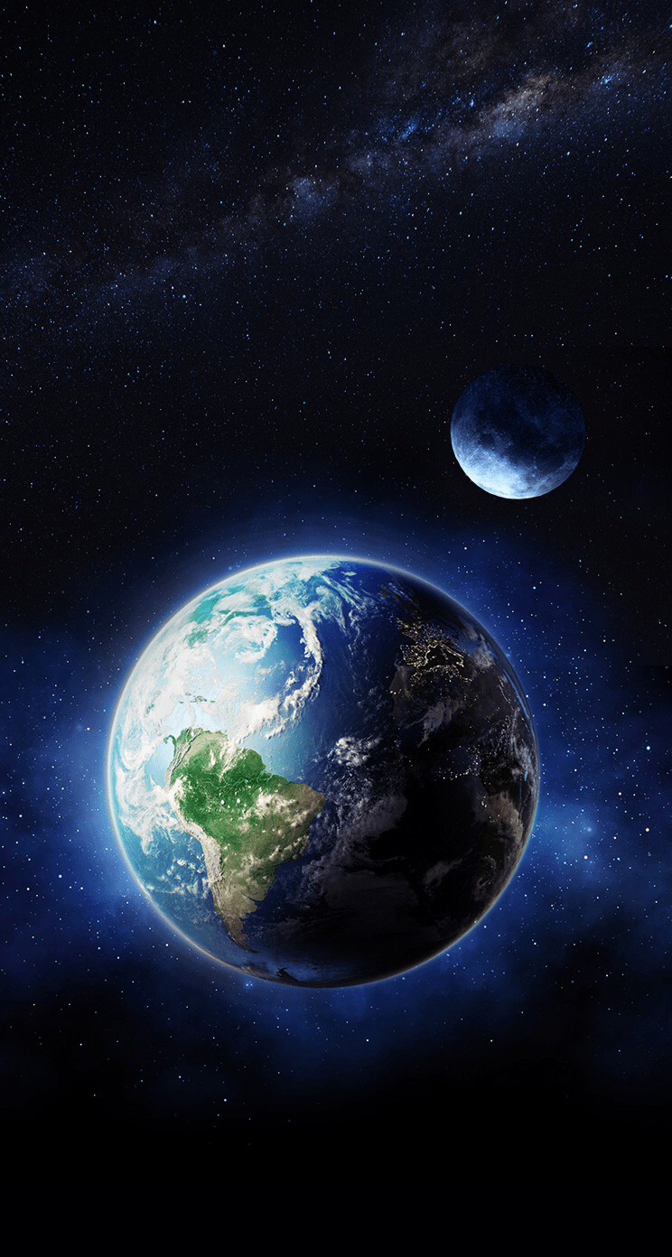 Earth and Moon iPhone Wallpapers - Top Free Earth and Moon iPhone  Backgrounds - WallpaperAccess