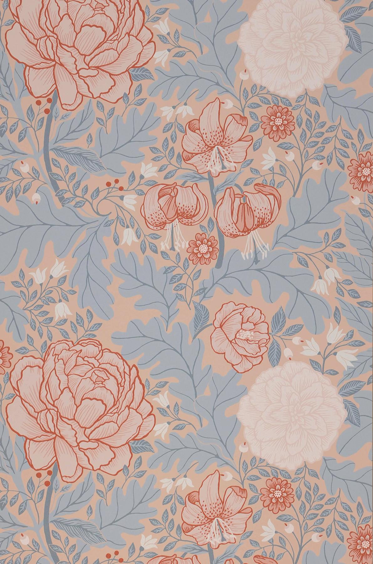 1191x1800 Wallpaper Tribeca Light Beige Red