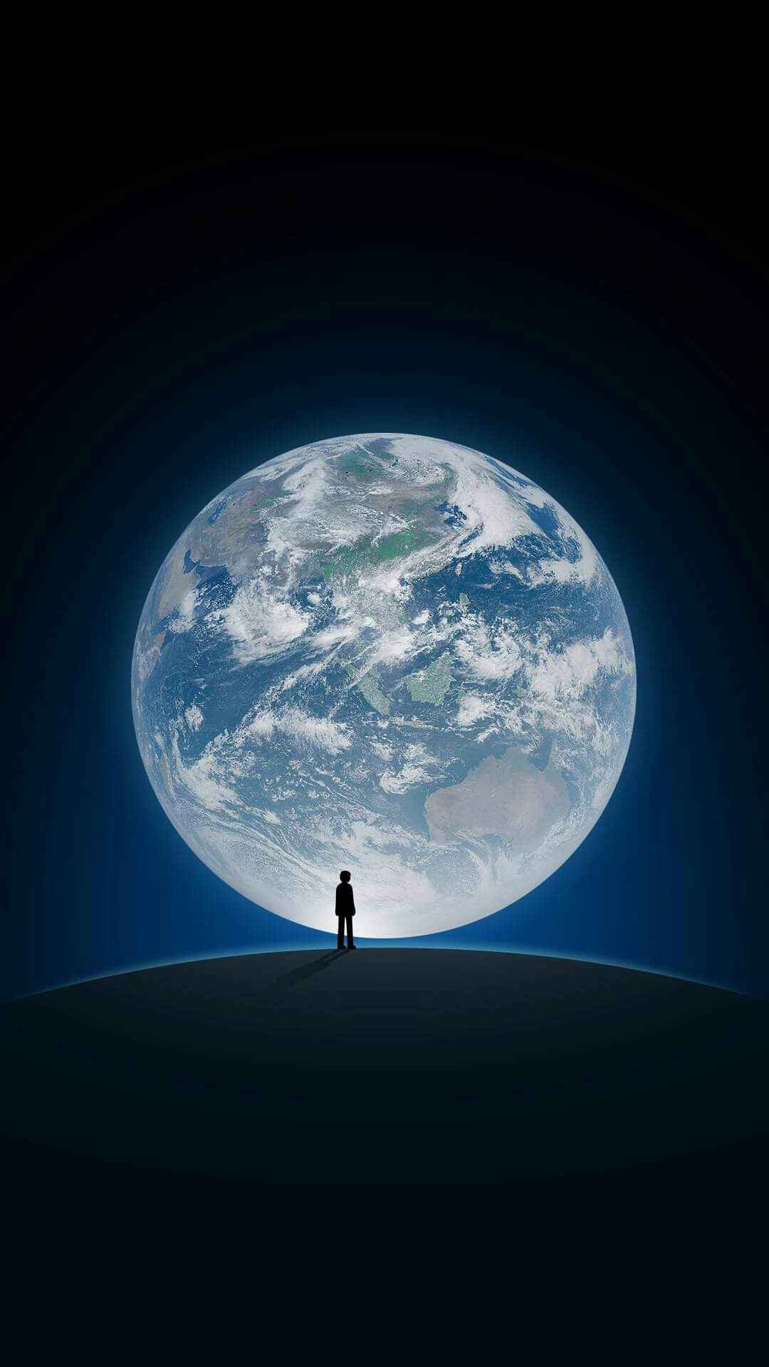 1080x1920 Earth From Moon IPhone Wallpaper Wallpaper : iPhone Wallpaper