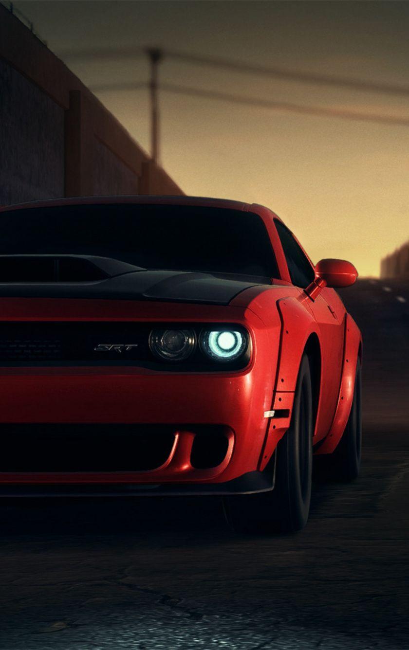 840x1336 Artwork, Red, Dodge SRT, sportscar wallpaper. Car wallpaper, Street racing cars, Mustang wallpaper