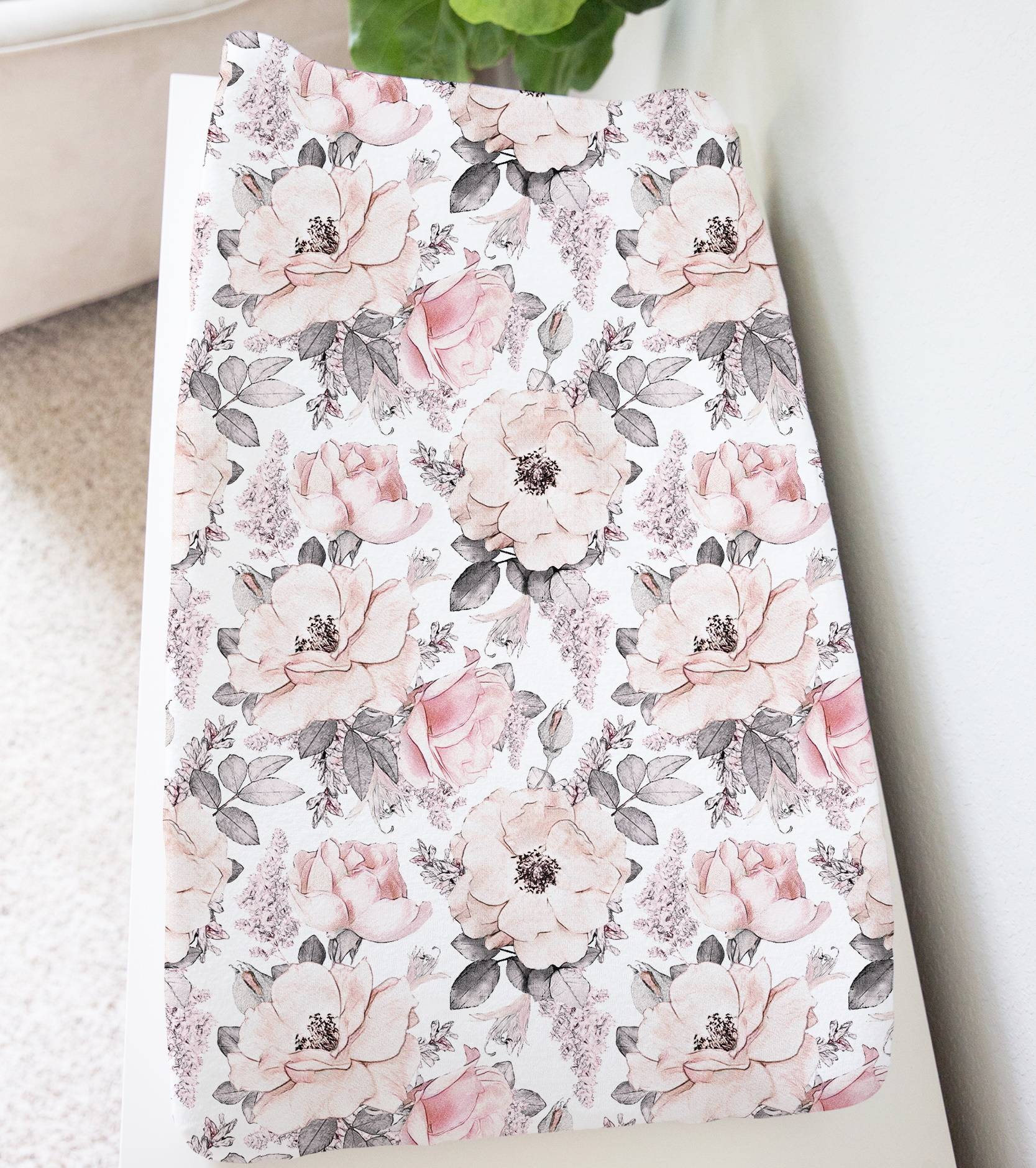1667x1880 Girls Floral Crib Sheet Crib Bedding- Lottie Da Baby