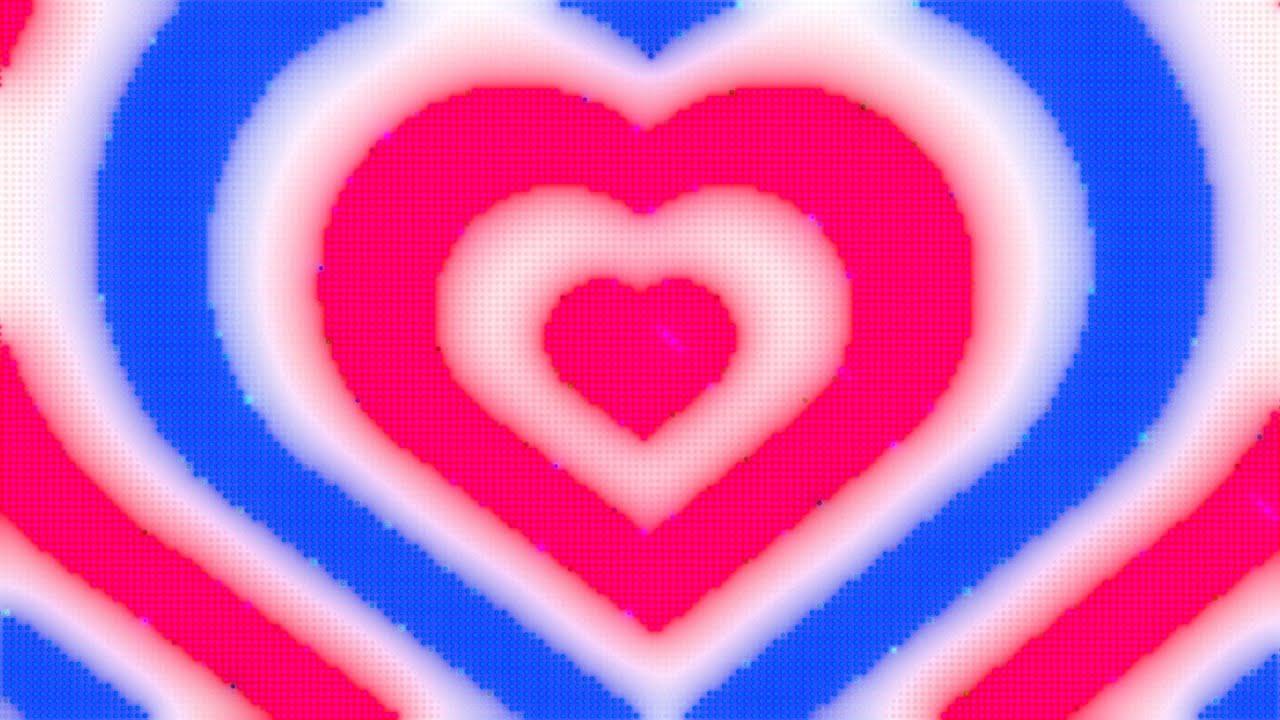 Warped Pink and Blue Y2k Neon LED Lights Heart Background  1 Hour Looped  HD  YouTube