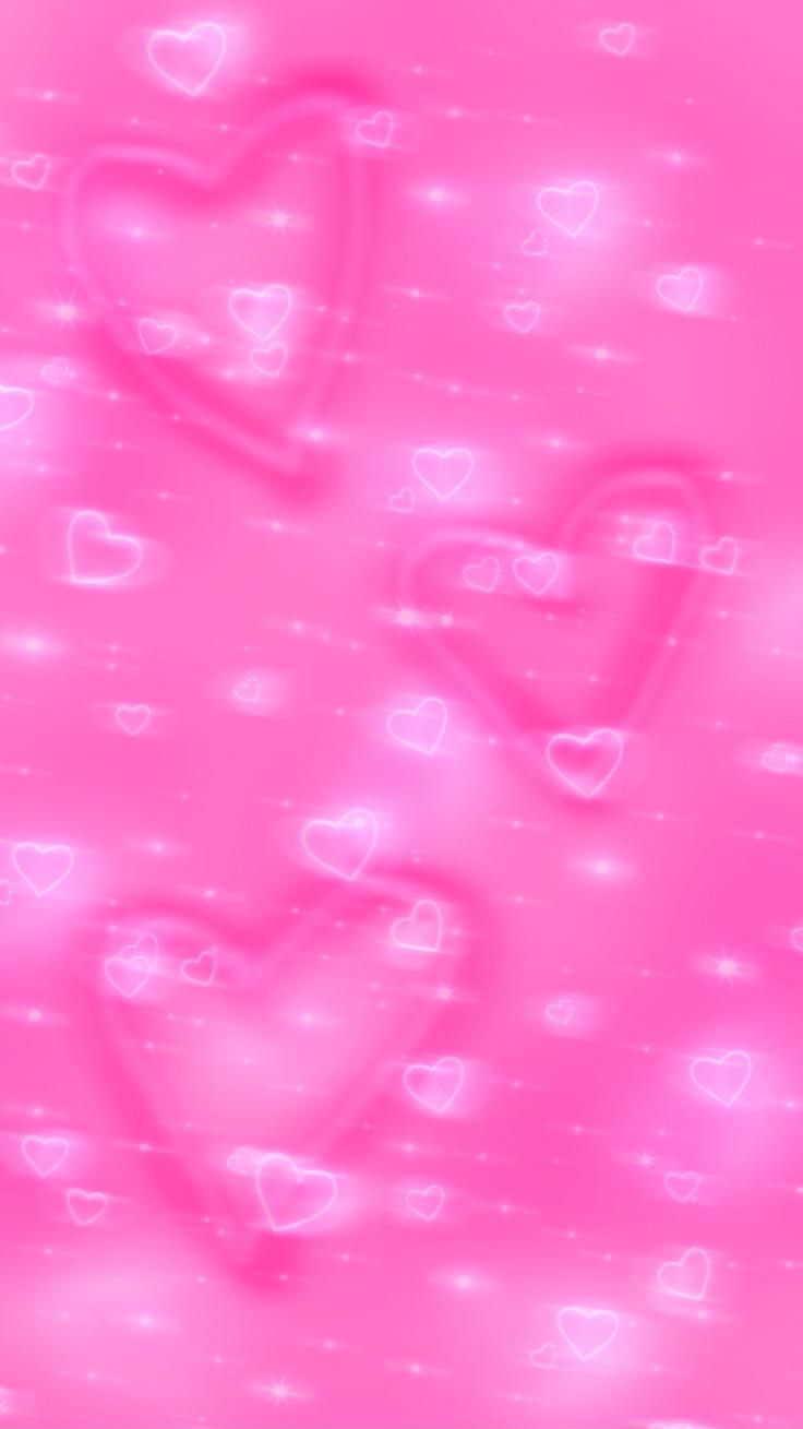 Download Y2k Pink Hearts Wallpaper