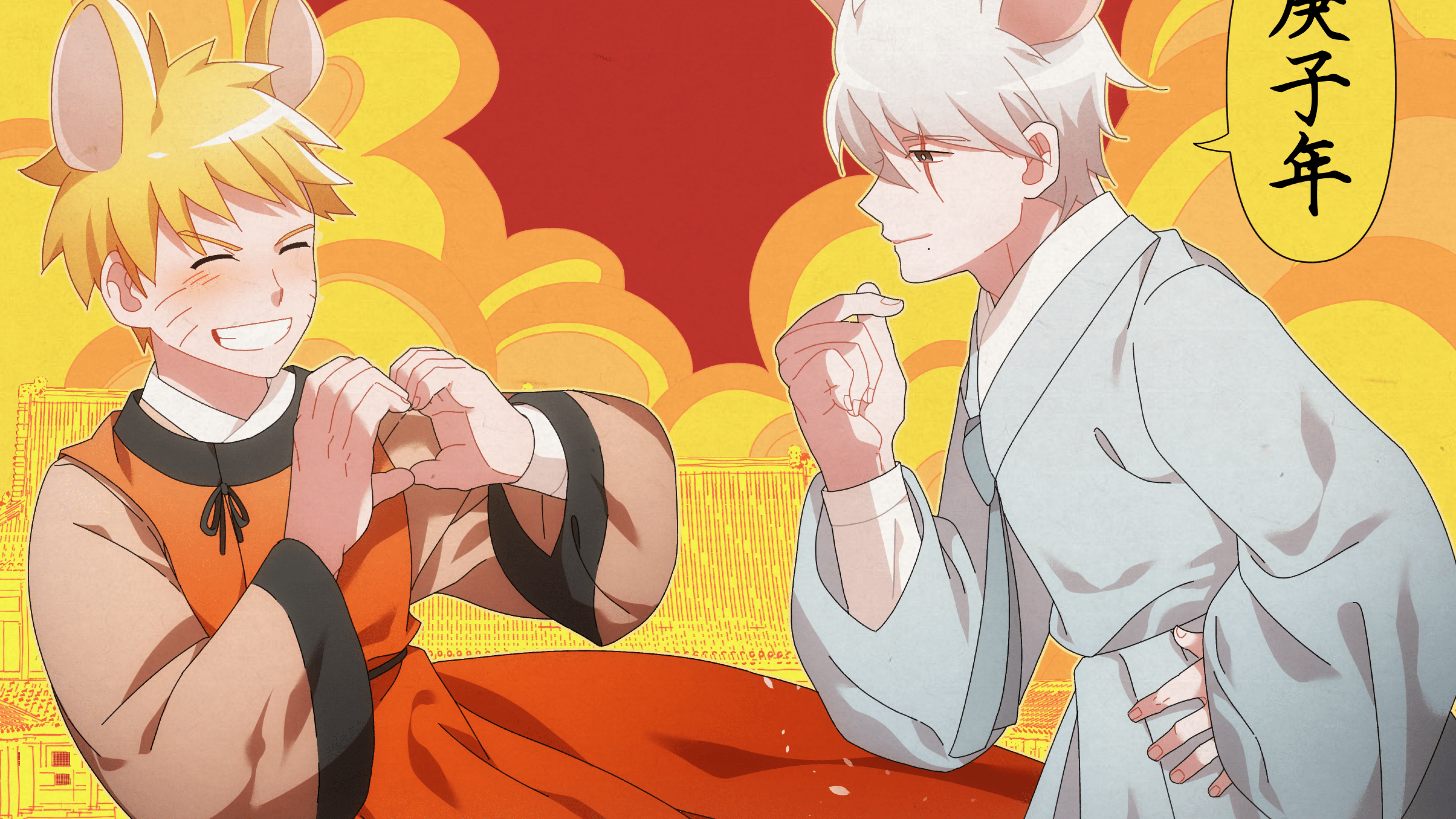 3840x2160 Download 3840x2160 Uzumaki Naruto, Hatake Kakashi, Cosplay, Happy Moments, Naruto Wallpaper for UHD TV