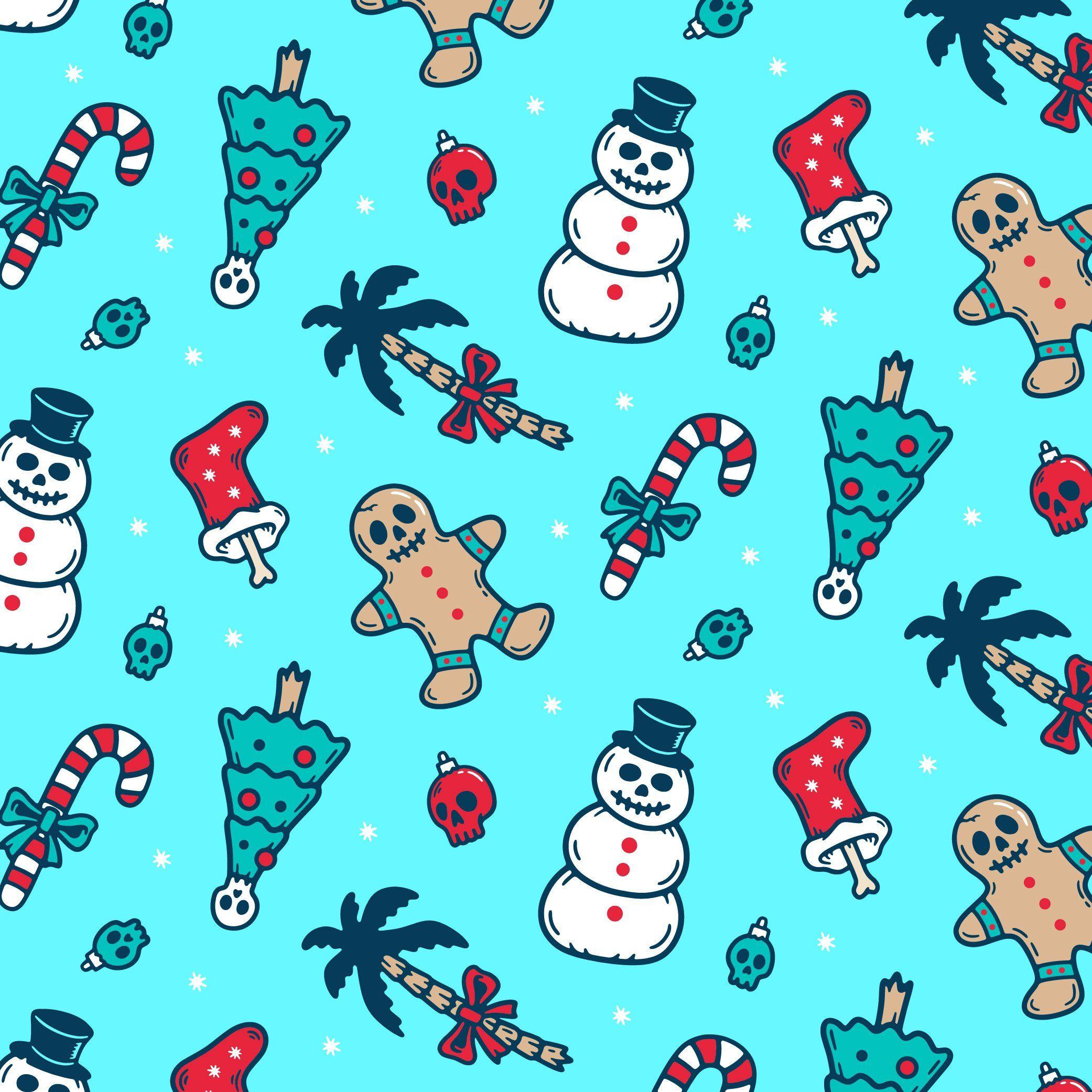 2083x2083 Goth Christmas Wallpaper