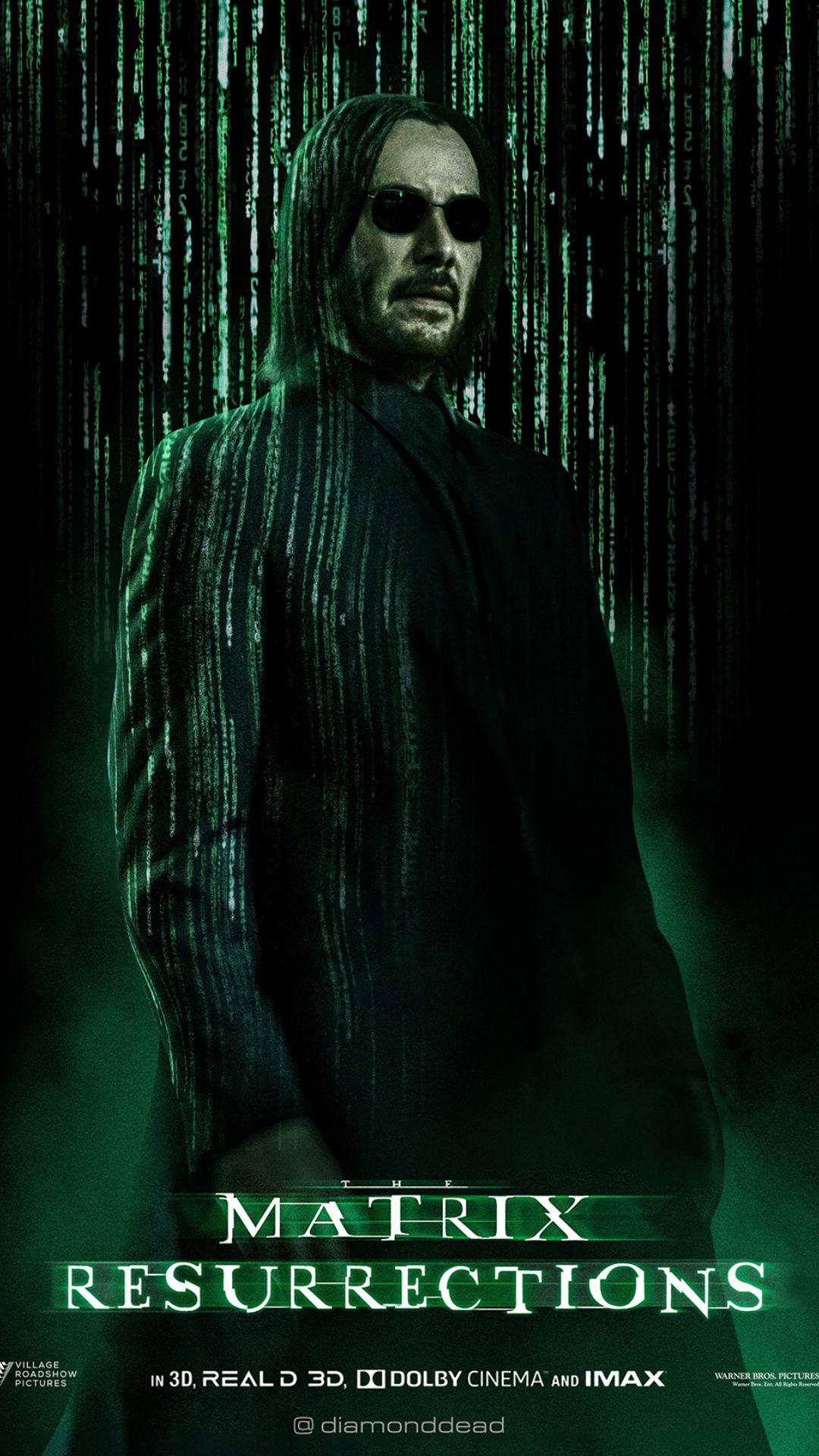 1080x1920 The Matrix 4 Wallpaper Best The Matrix 4 Movie Background Download