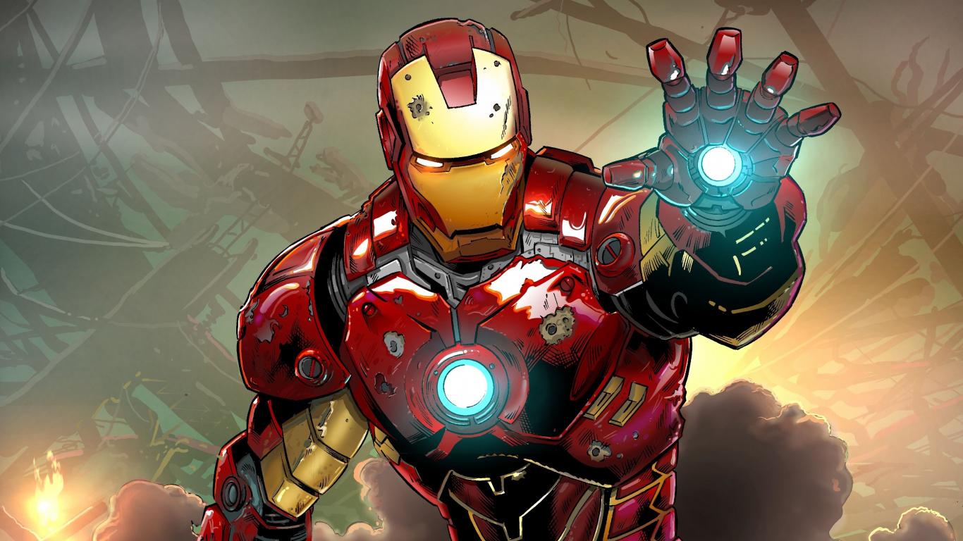 1366x768 Download iron man, comicart, 2019 1366x768 wallpaper, tablet, laptop, 1366x768 HD image, background, 19288