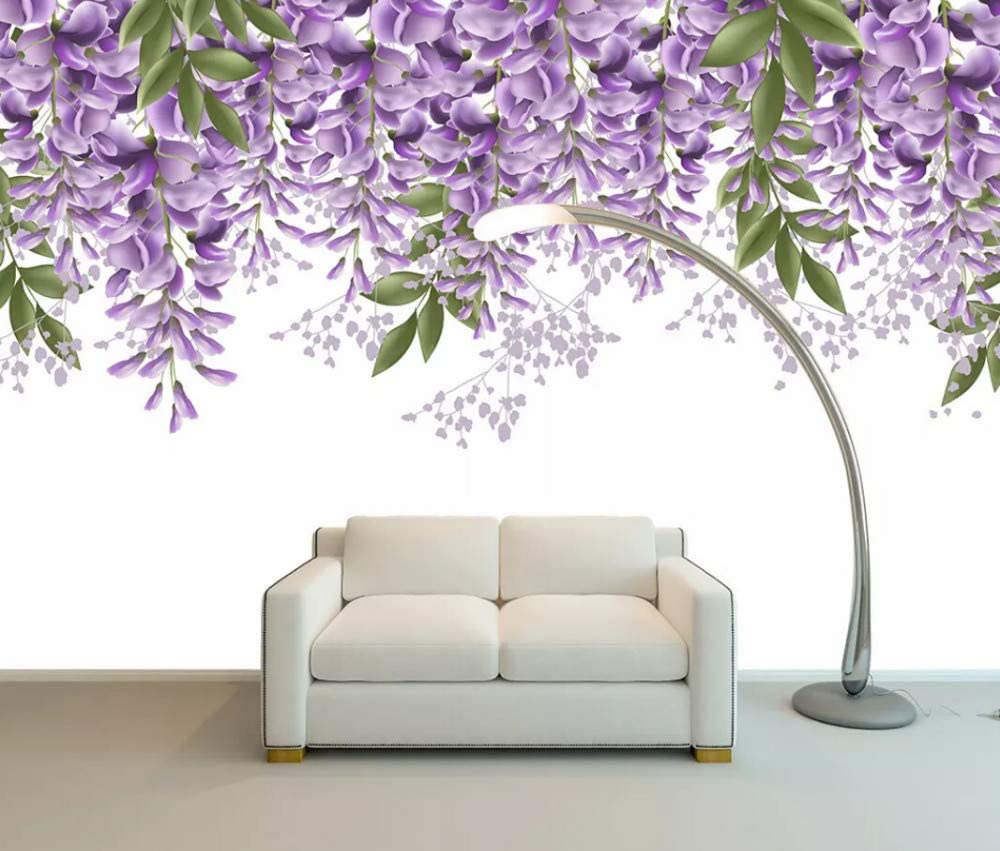 3D Purple Flowers 1408 Wall Murals