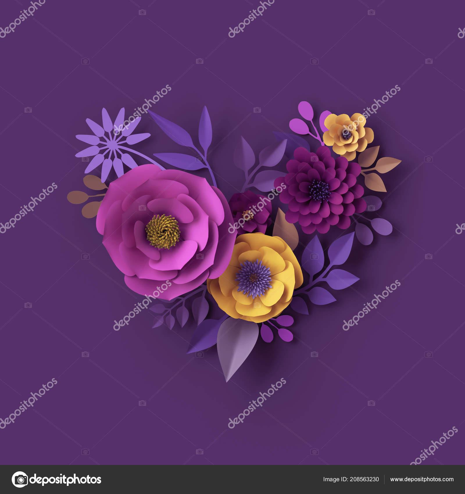 3D Purple Flower Wallpapers - Top Free 3D Purple Flower Backgrounds ...
