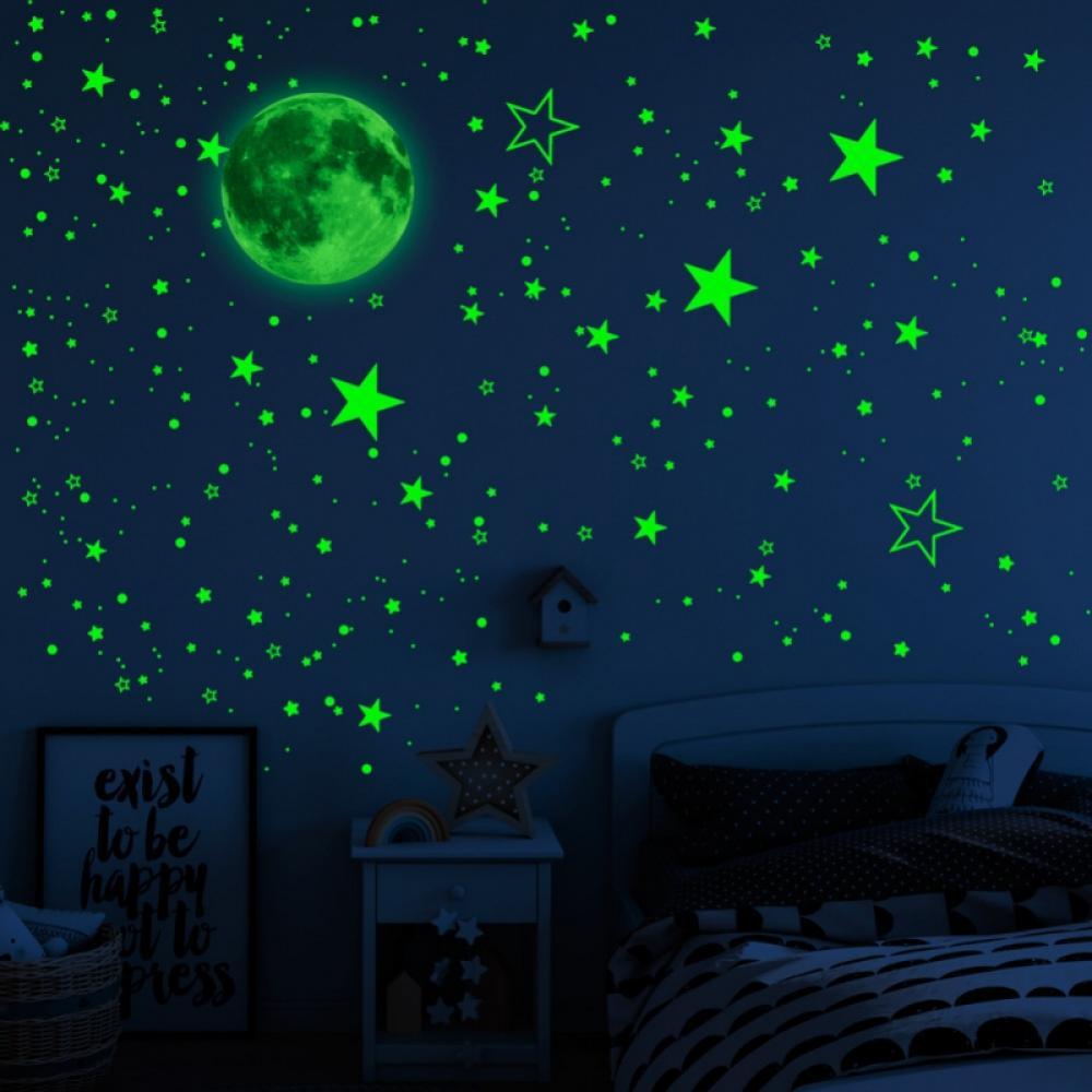 1000x1000 Leonard Glow in the Dark Stars for Ceiling Glow in the Dark Stickers Wall Stickers for Bedroom Wall Sticker Bedroom Decor 3D Wallpaper Mirror Decor Ceiling Decor Glow in Dark Stars and