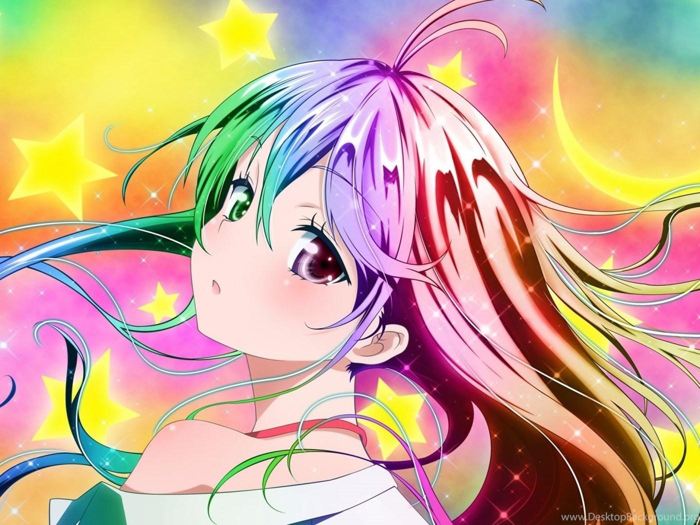 1400x1050 Download Wallpaper 1920x1080 Anime, Girl, Young, Color, Background. Desktop Background