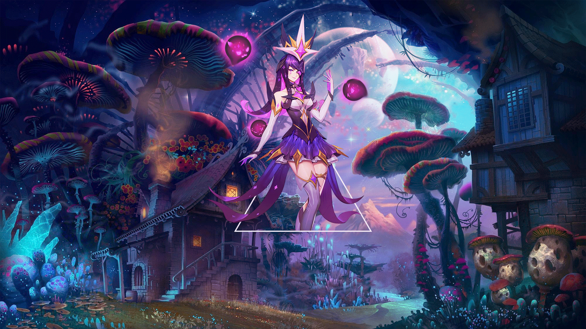 1920x1080 Picture In Picture, PC Gaming, Anime, Syndra (League Of Legends), Colorful, Fantasy Girl, League Of Legends HD Wallpaper