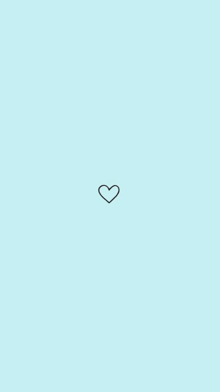 750x1334 Blue Home Screen Cute Aesthetic Wallpaper