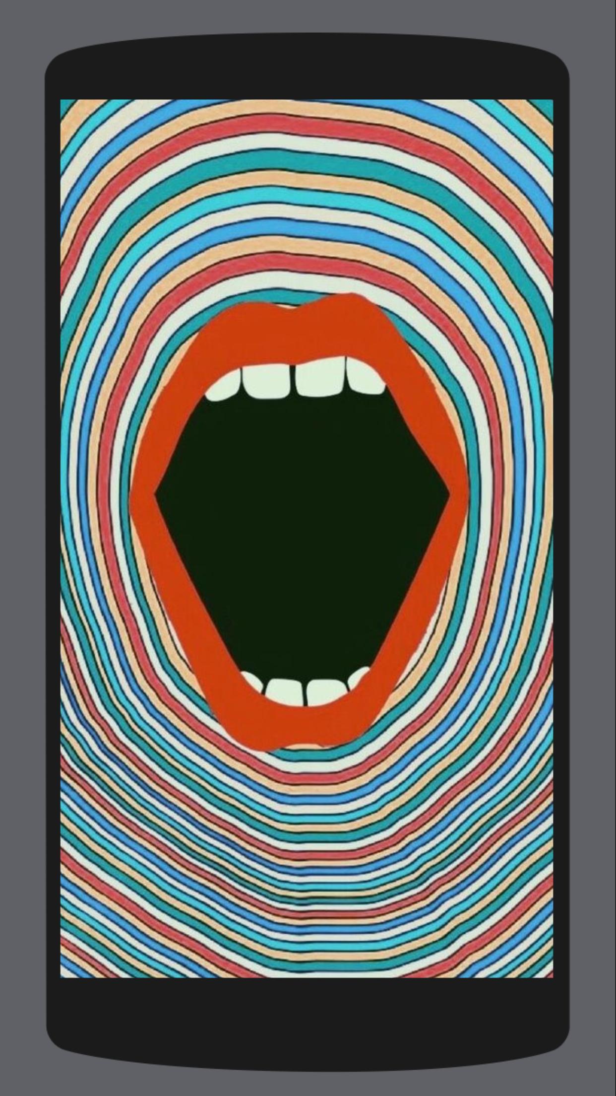 1242x2208 Cool Trippy Psychedelic Wallpaper 4K for Android