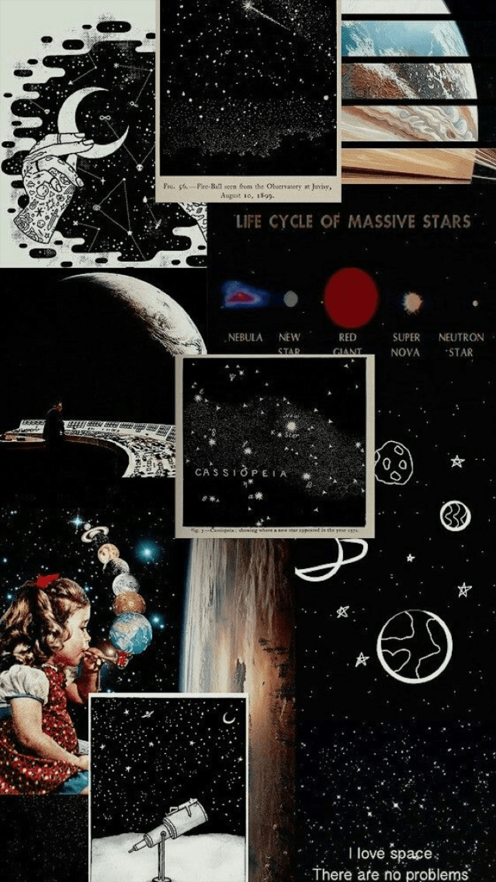 720x1280 Grunge Aesthetic Collage Wallpaper
