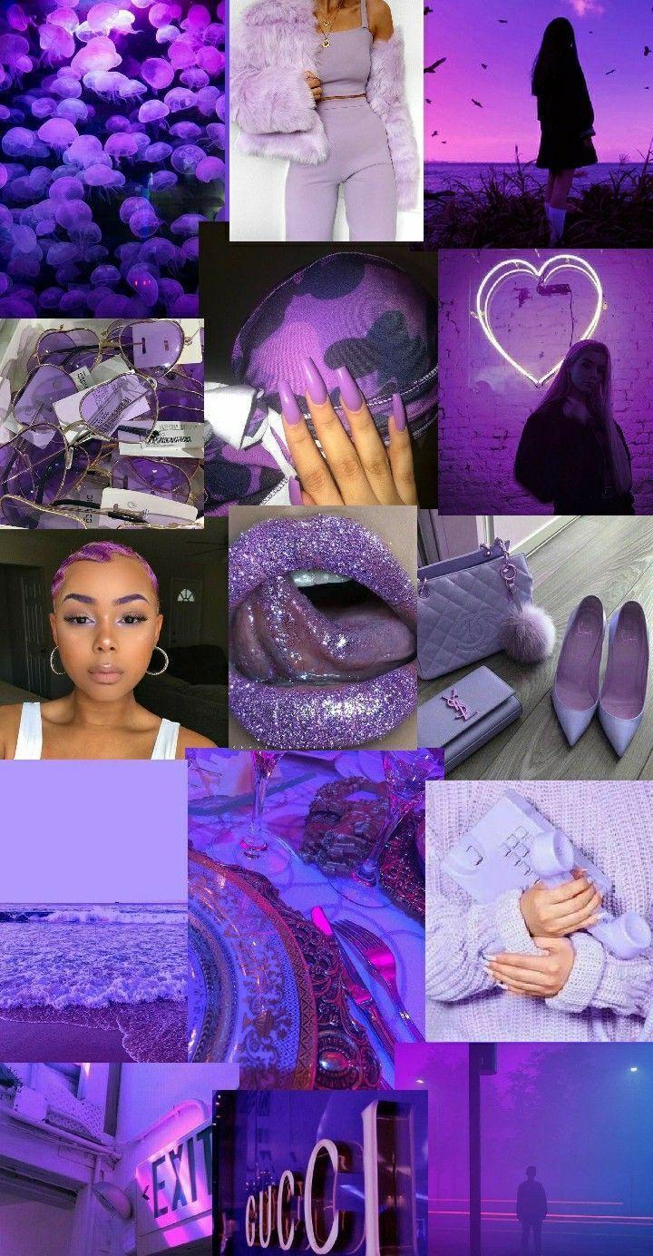 720x1384 Trippy Aesthetic Purple Wallpaper