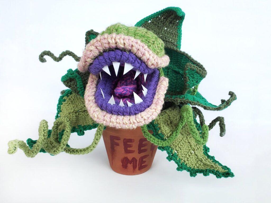 1024x768 Incredible 'Mean Green Carnivorous Plant' Amigurumi Pattern Inspired By Little Shop Of Horrors Feed Me!