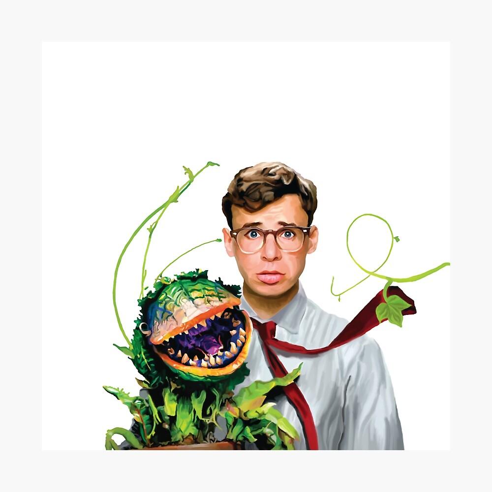 1000x1000 Seymour and Audrey II (White Background) Poster