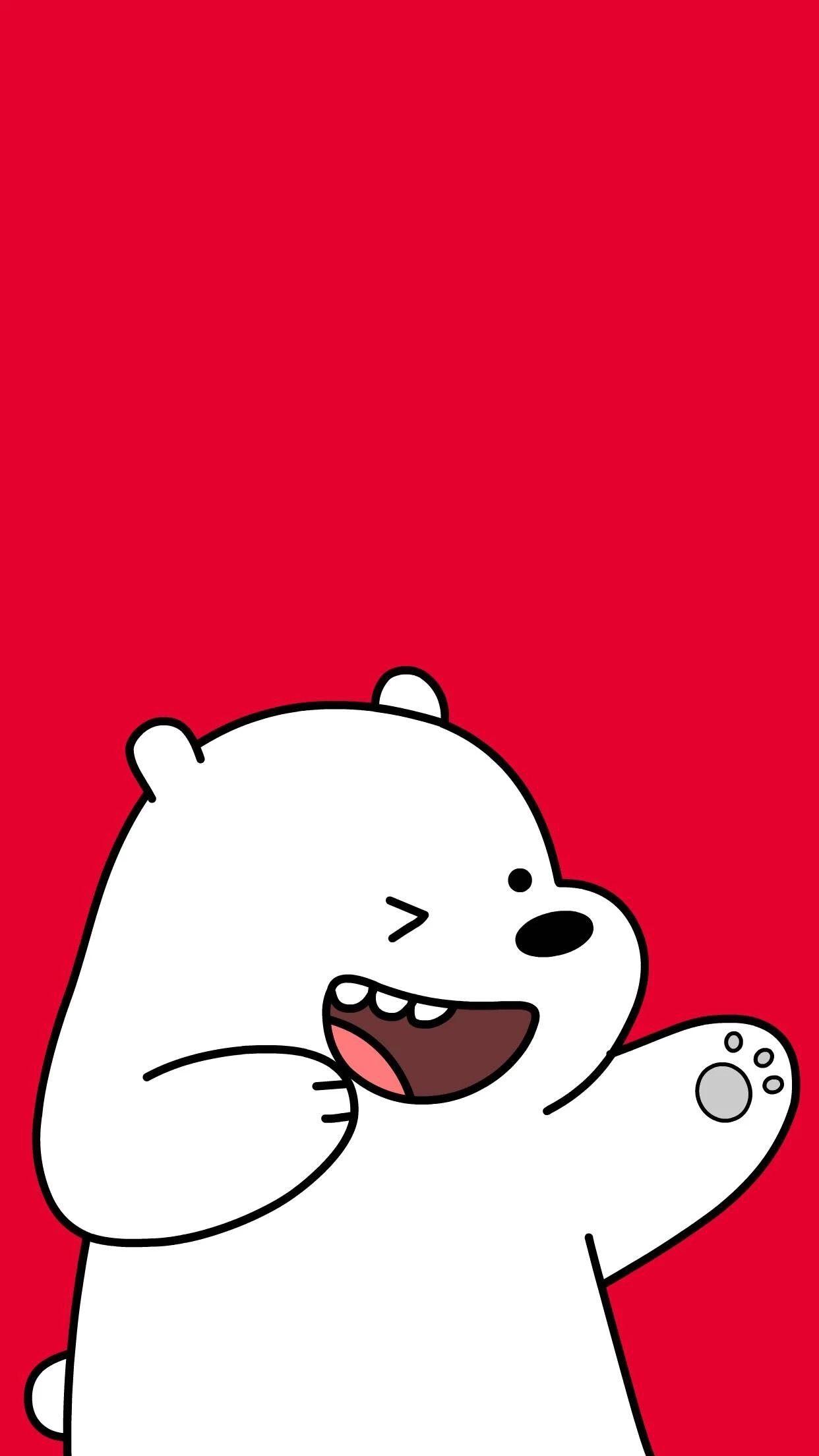 1242x2208 Cute Cartoon. We bare bears wallpaper, Bear wallpaper, Ice bear we bare bears