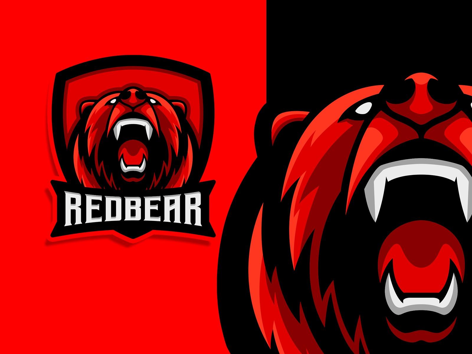 1600x1200 Red Bear Logo Design by afif dsgn on Dribbble