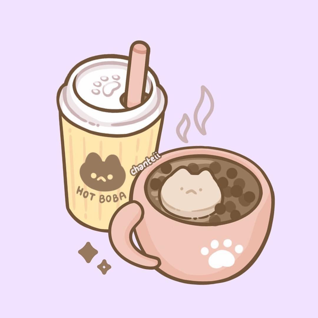 1080x1080 Free download s Cute food art Cute food drawings [1080x1080] for your Desktop, Mobile & Tablet. Explore Cats Drinking Boba Wallpaper. Boba Fett Wallpaper