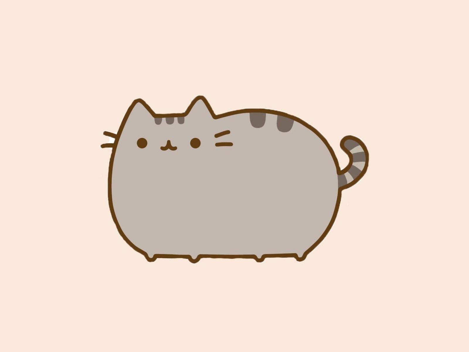 1600x1200 Wallpaper Pusheen Illustration, Cat, Minimalism, Artwork • Wallpaper For You