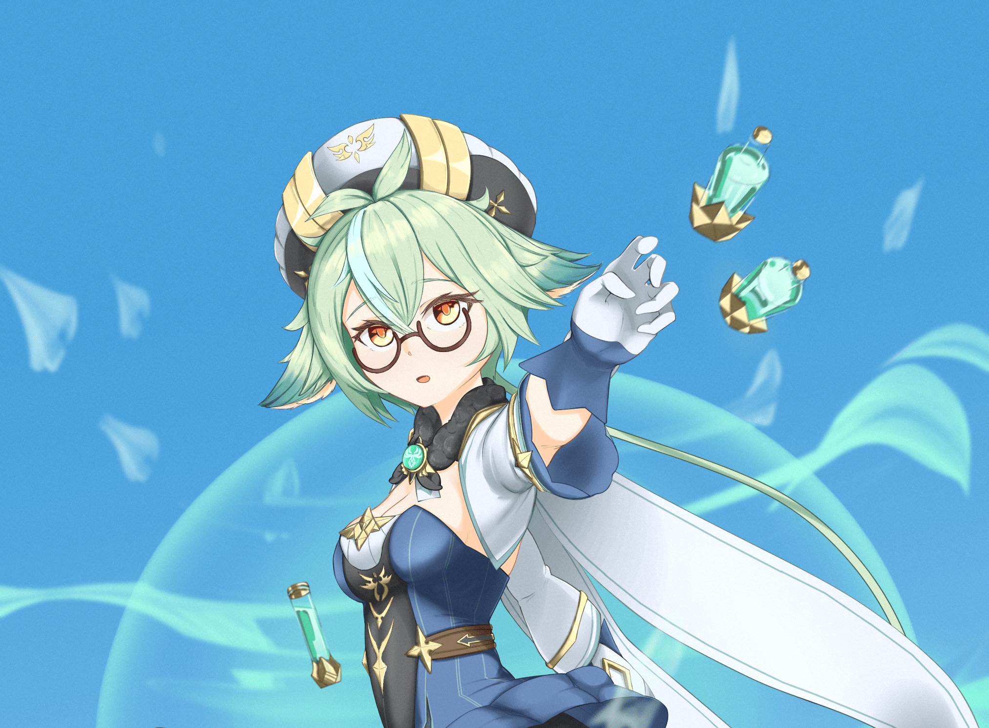 2025x1491 Genshin Impact HD Wallpaper, Sucrose (Genshin Impact) HD Wallpaper