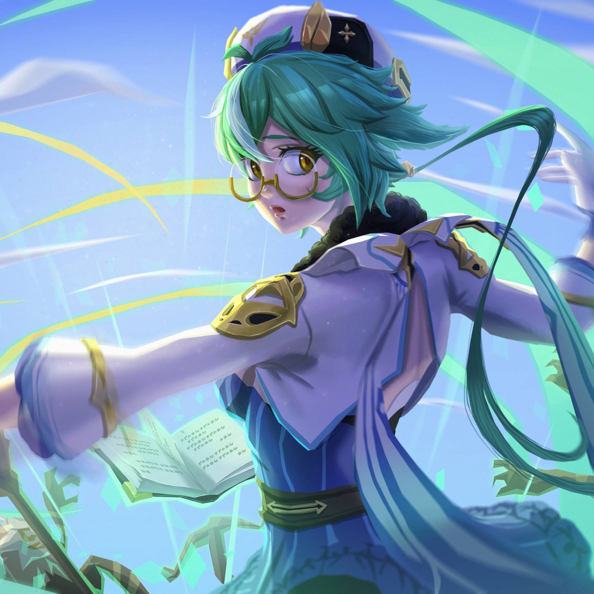2048x2048 Sucrose Genshin Impact Digital iPad Air Wallpaper, HD Games 4K Wallpaper, Image, Photo and Background
