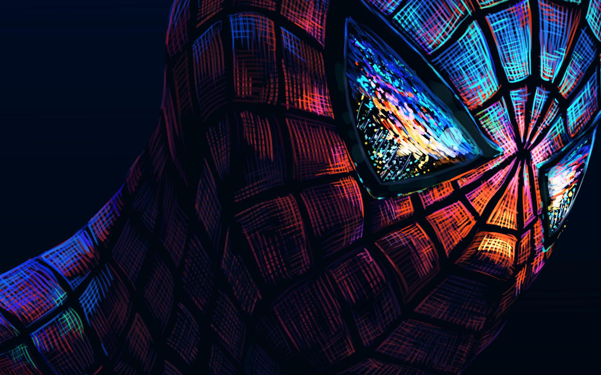1920x1200 Download Wallpaper Spiderman, Abstract Art, Spider Man, Superheroes, Close Up, Spiderman Portrait For Desktop With Resolution 1920x1200. High Quality HD Picture Wallpaper