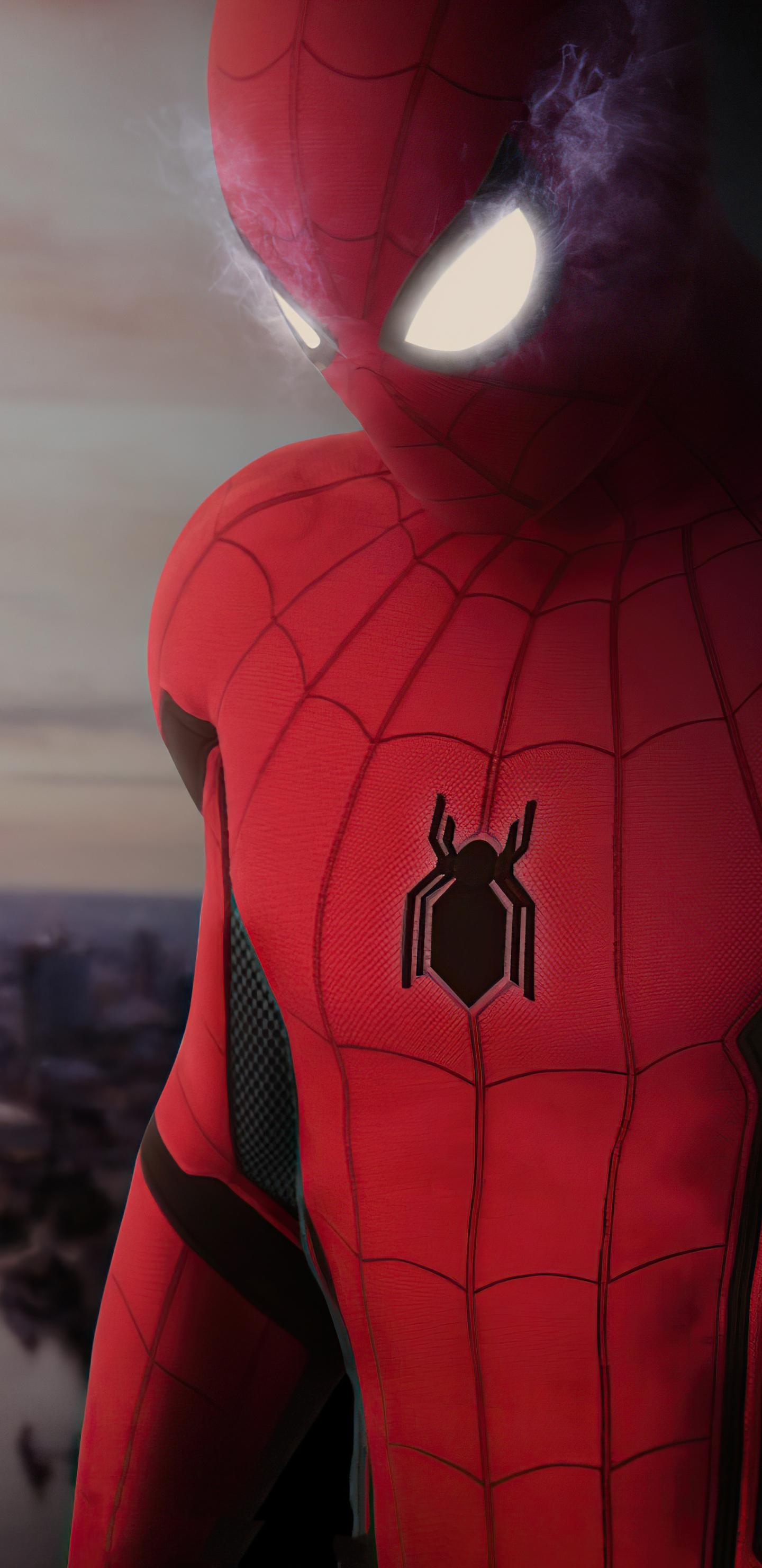 1440x2960 Spider Man Far From Home Glowing Eyes Samsung Galaxy Note S S SQHD HD 4k Wallpaper, Image, Background, Photo and Picture