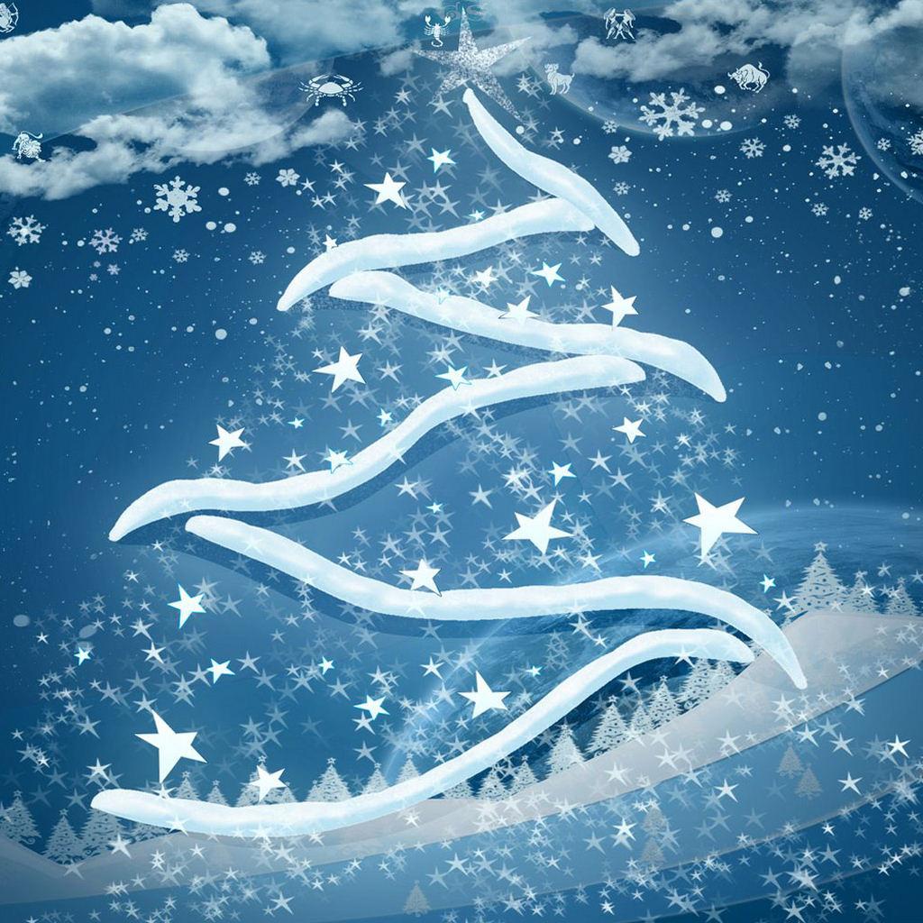 1024x1024 Christmas Spirit iPad Wallpaper