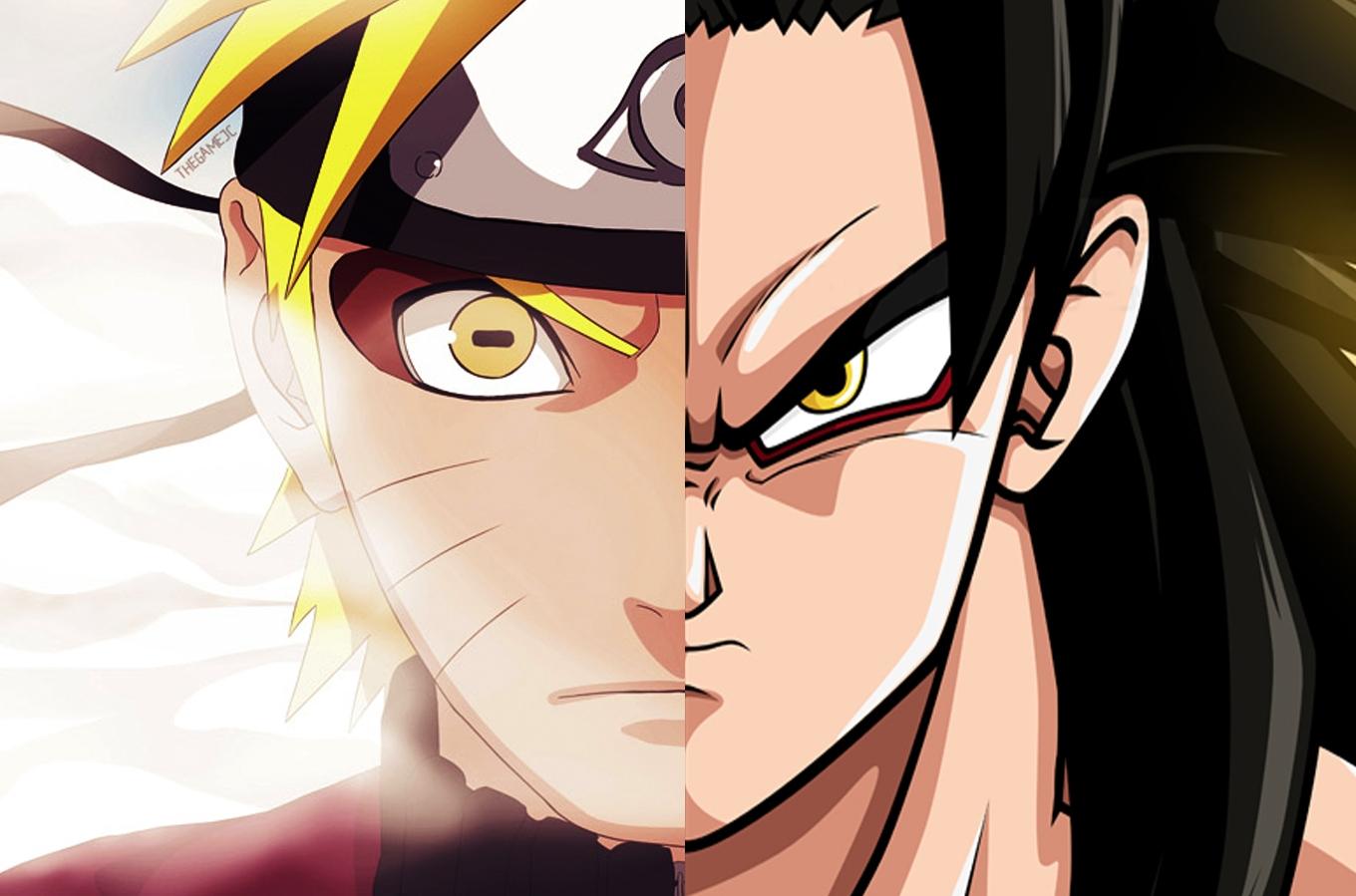 1360x899 son goku goku dragon ball z sage mode naruto uzumaki crossovers 1360x899 wallpaper