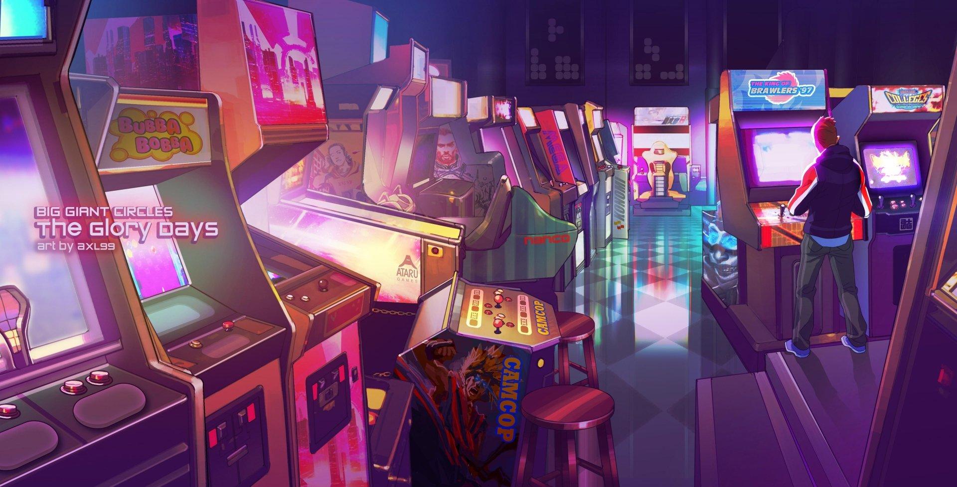 1920x978 Retro Arcade Bliss Ultra HD Wallpaper