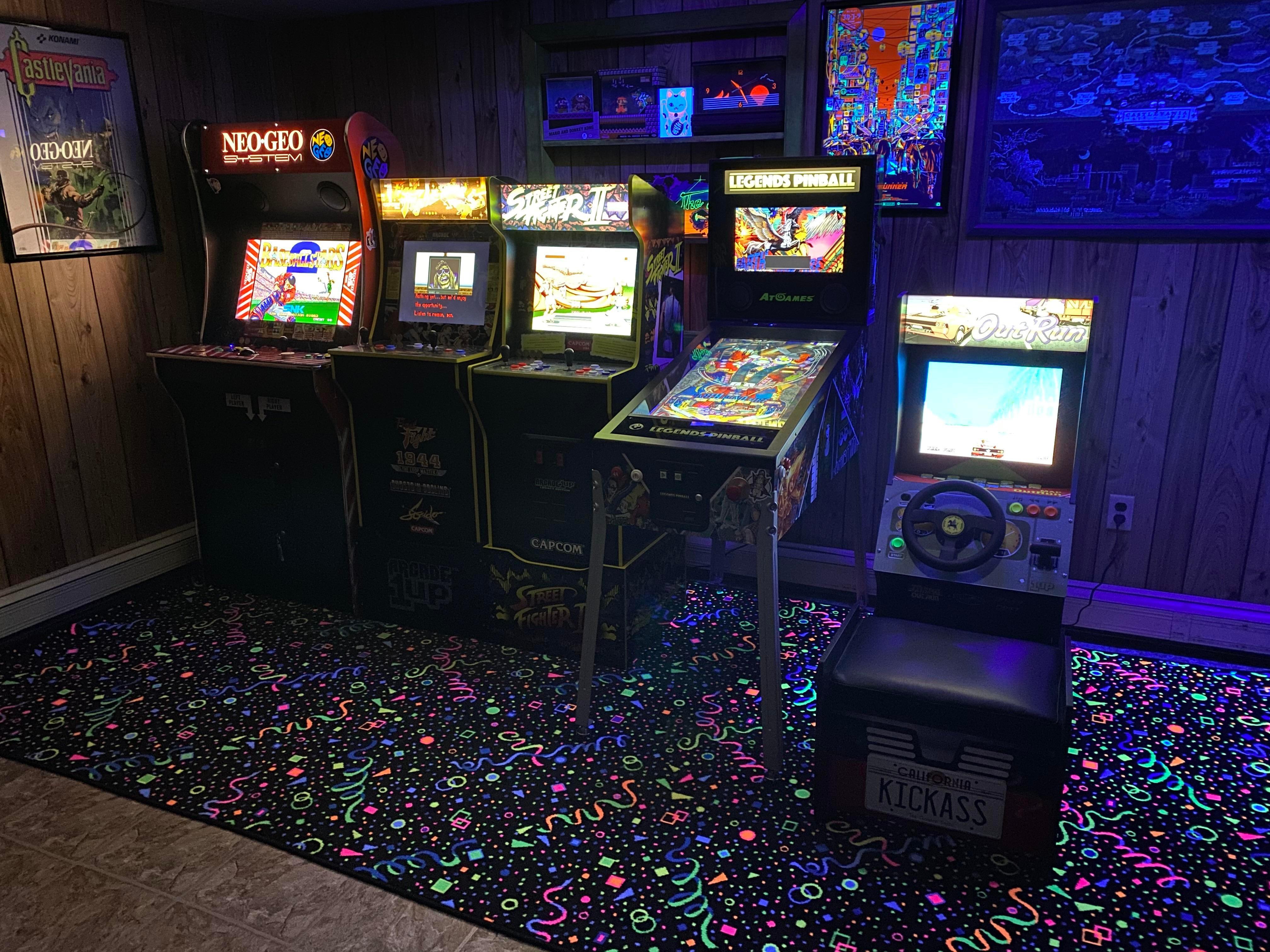 4032x3024 My husband is so proud of his little 80's arcade he set up in our basement