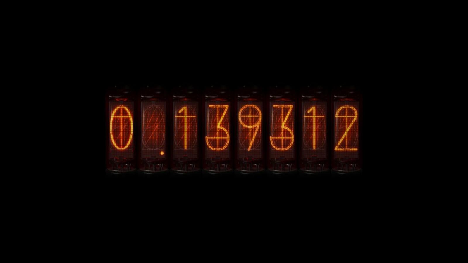 1600x900 anime, text, numbers, logo, neon sign, Steins Gate, time travel, brand, advertising, number, computer wallpaper, font, signage, electronic signage High quality walls