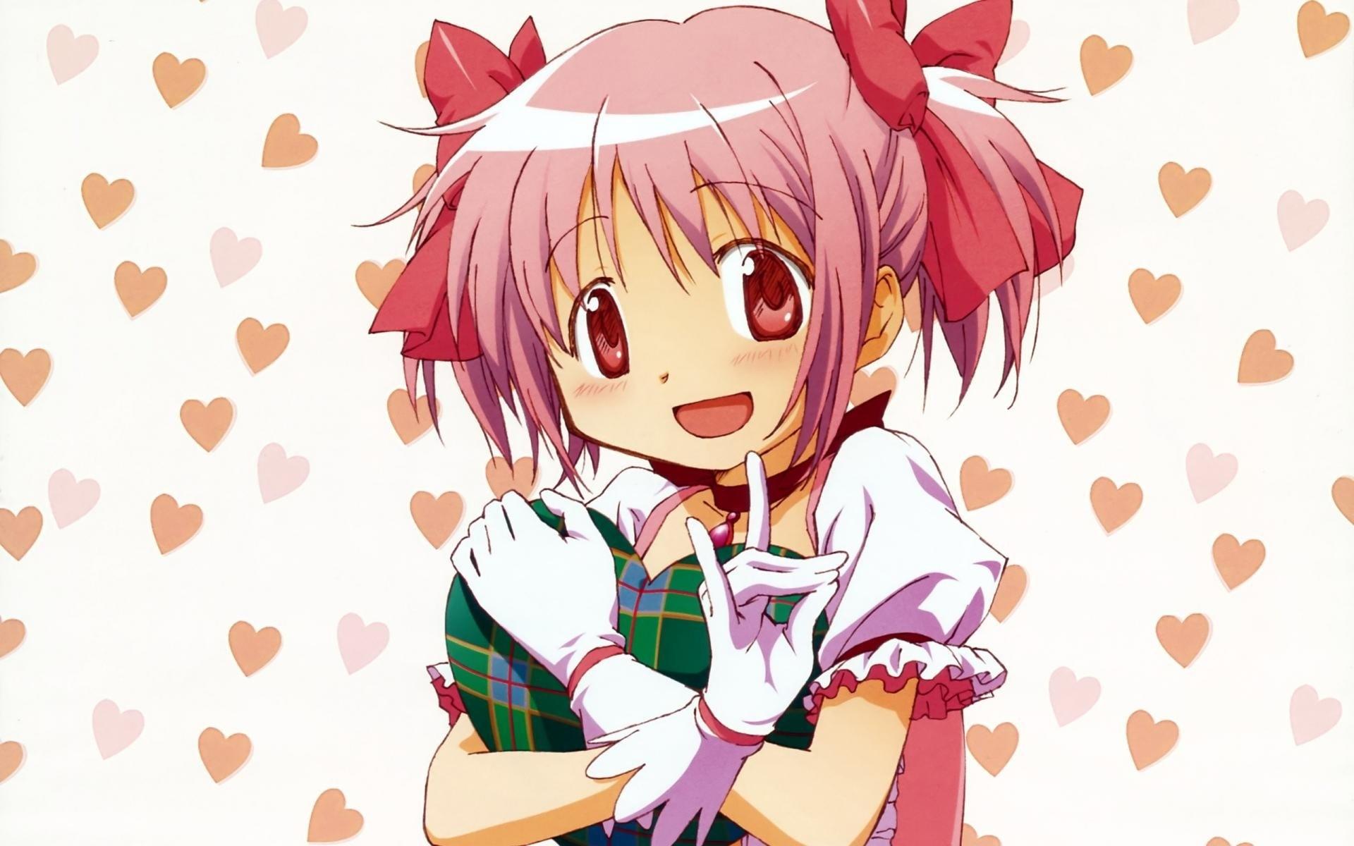 1920x1200 Anime, Girl, Funny, Hand, Posture, Heart, Box, Surprise wallpaper