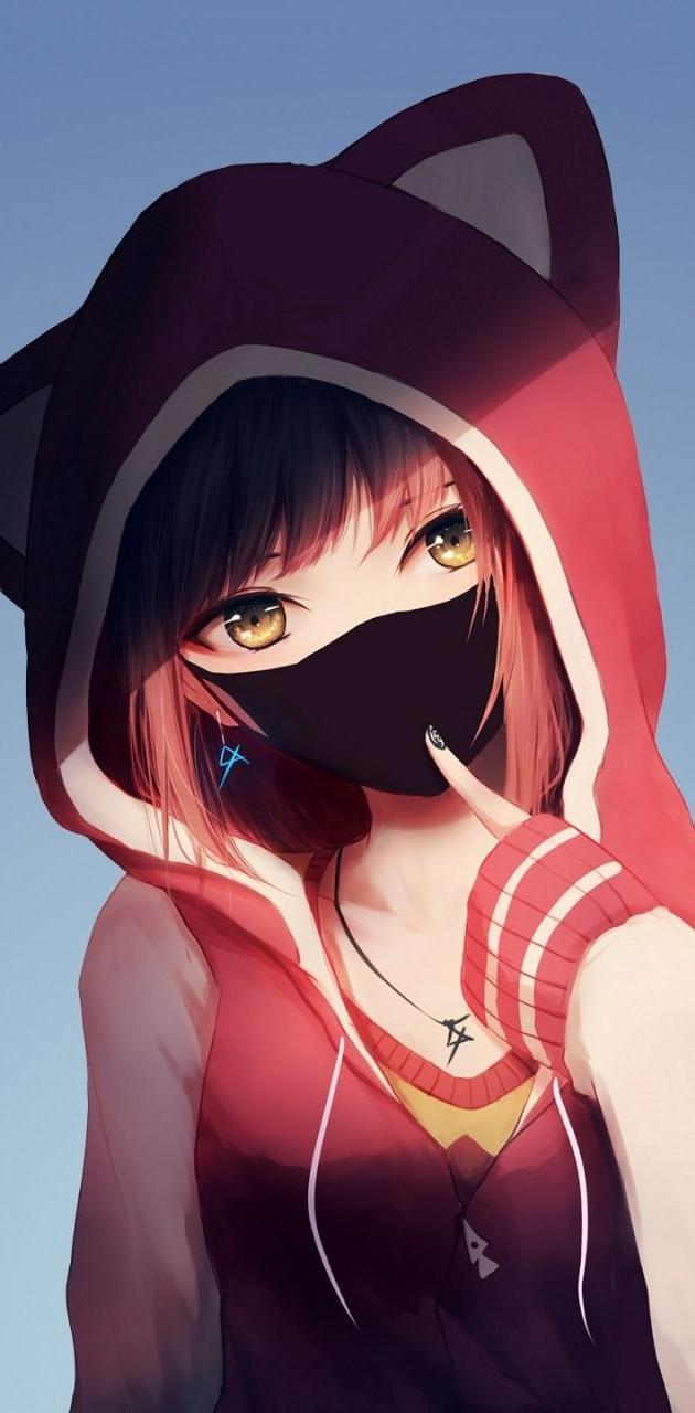 630x1280 Anime girl wallpaper